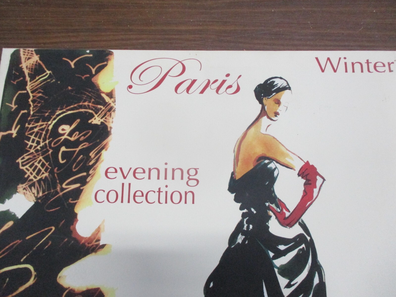 Haute Couture Paris Winter Magazine Cover Mounted on Box Frame 16″x20″x1.5″