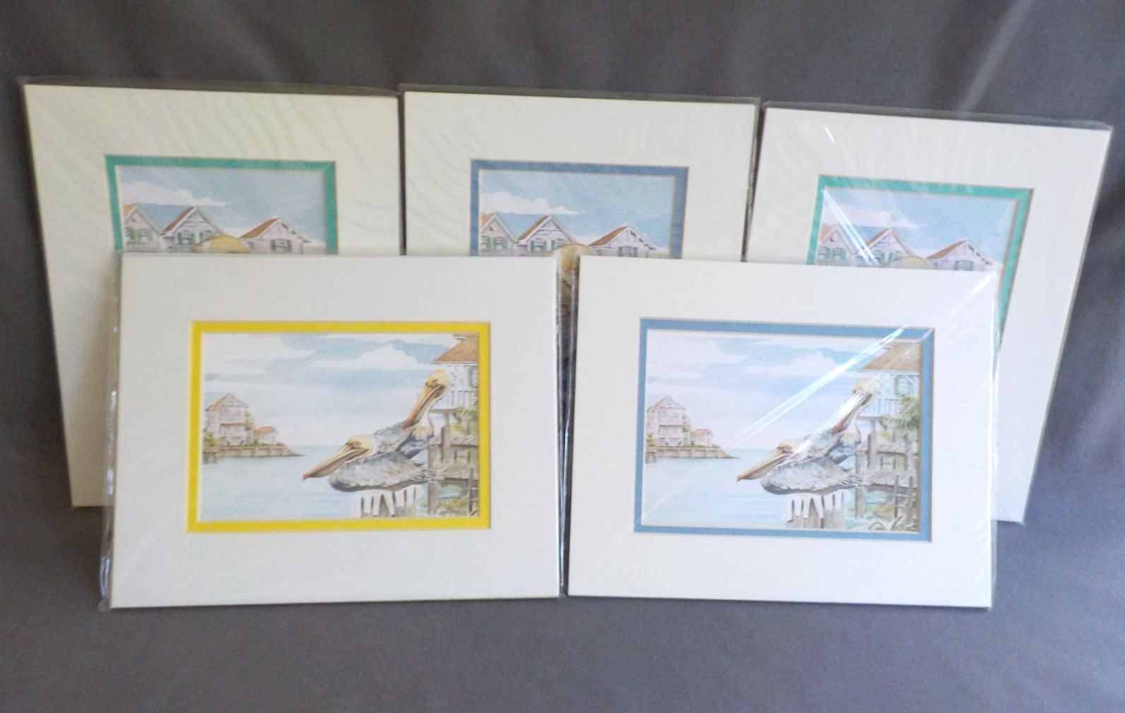 Pelican Total 5 Print Matboard 10 x 8″ Bird Donna Elias 2002 (2 Designs) Seaside