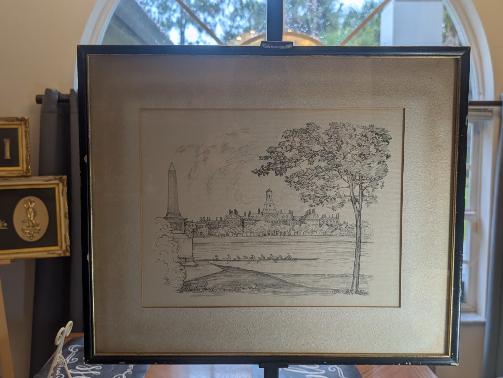 Charles H Overly Harvard University Dunster House Rowing Crew Framed Art Print