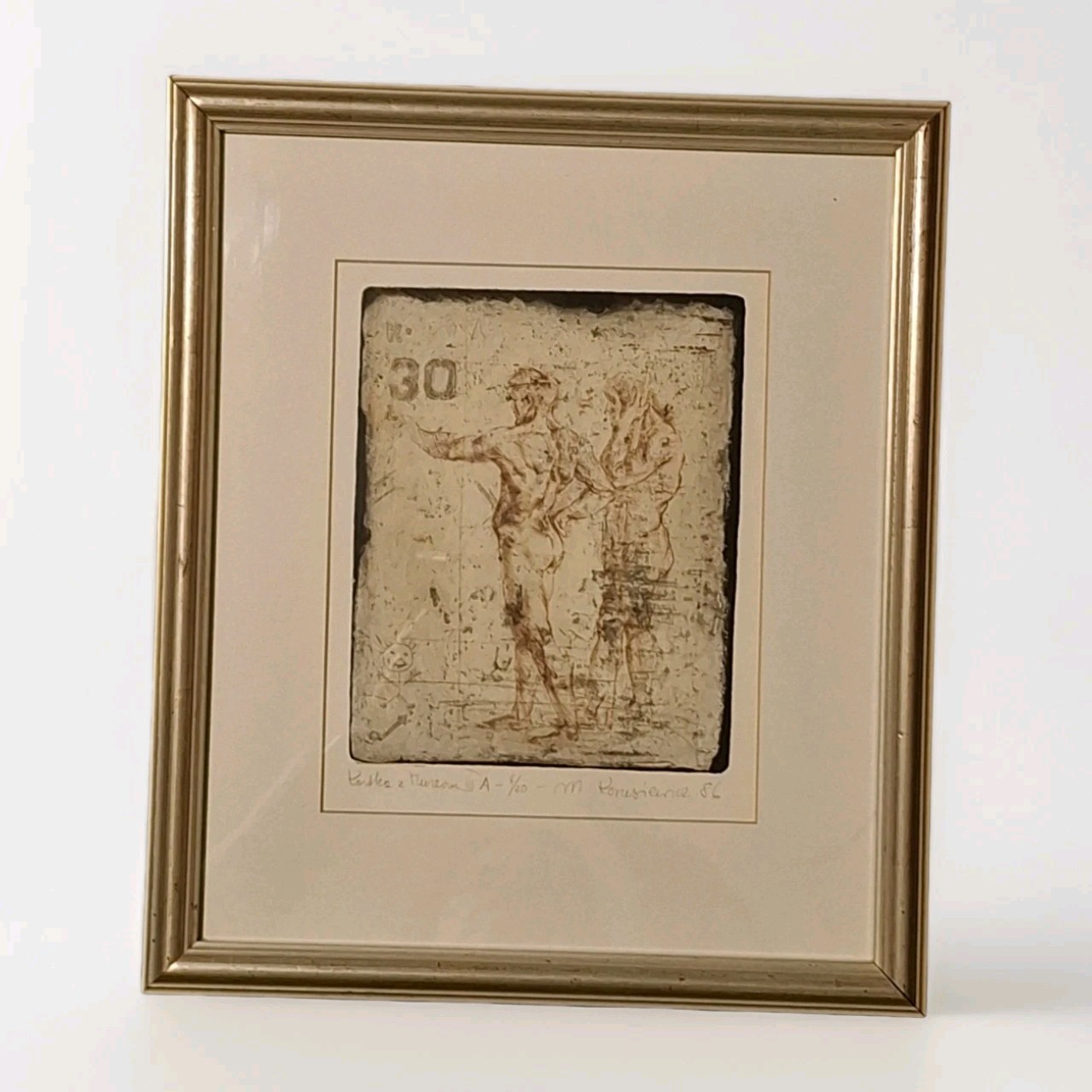 Contemporary Polish Limited Edition Etching Maria Korusiewicz Poland 6/20