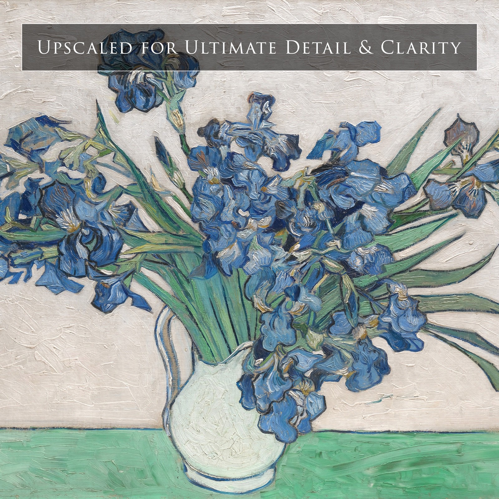 Van Gogh Irises in a Vase art print giclee poster gallery wall Art painting