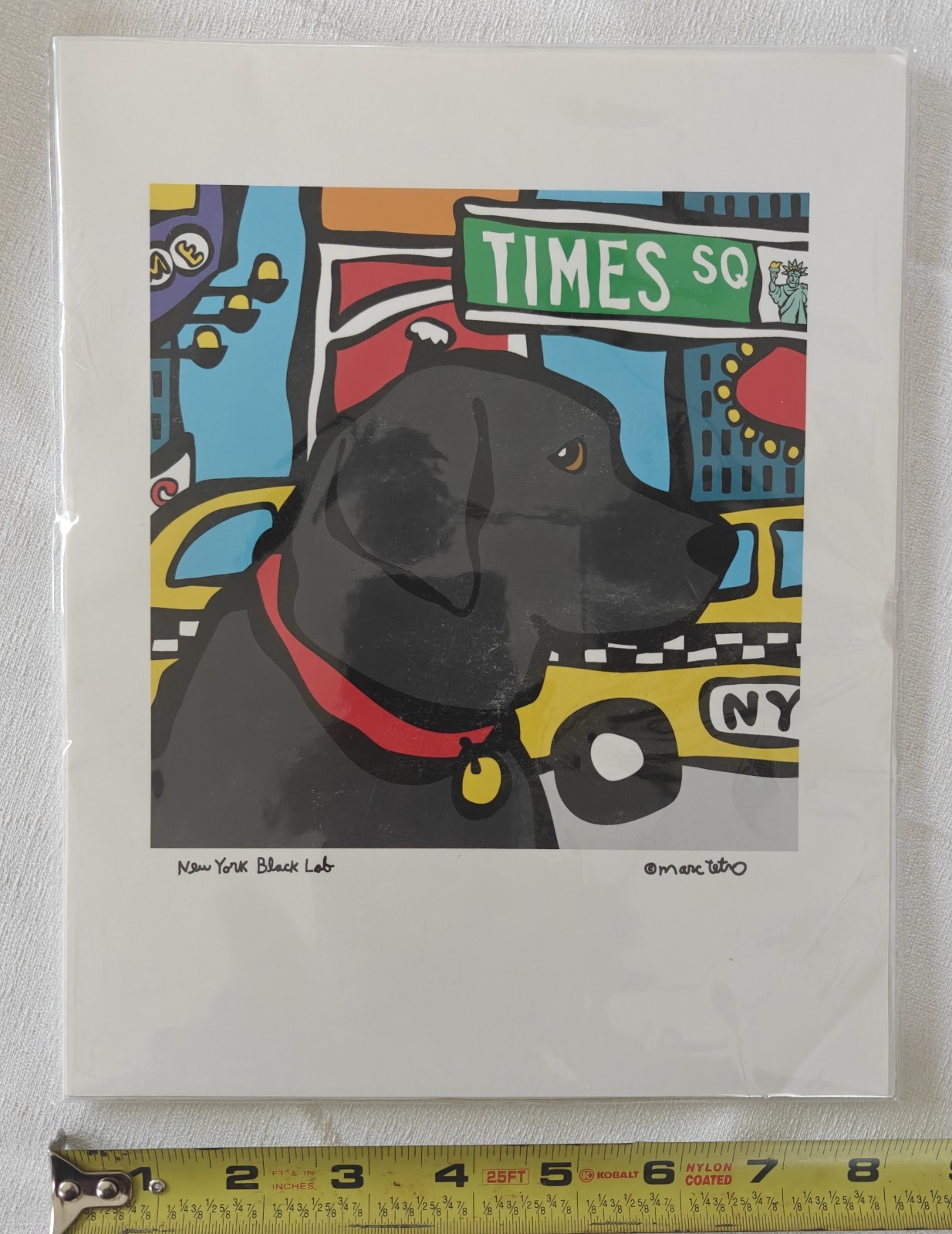 MARC TETRO “New York Black Lab” Print Unframed- 8 x 10″
