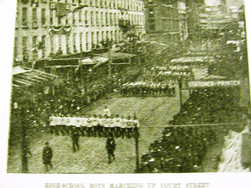 BROOKLYN COLUMBIAN CELEBRATION COURT ST. 1892 Art Matted