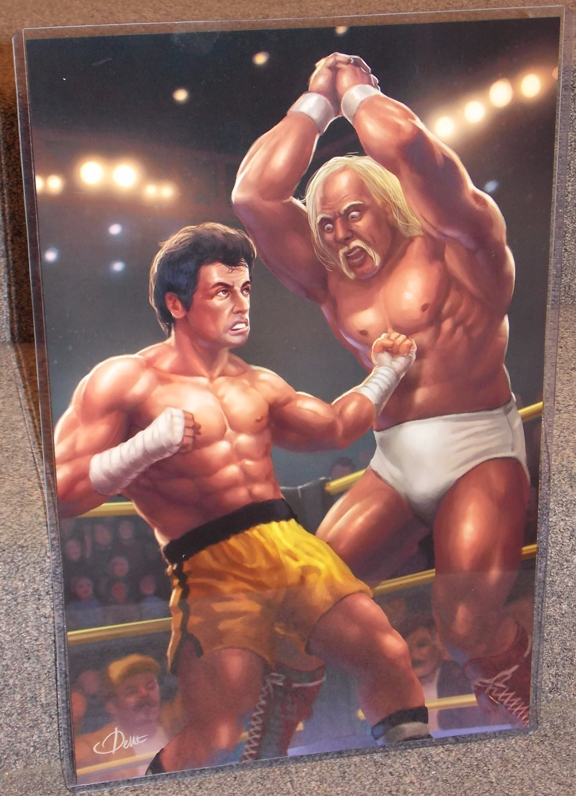 Rocky vs Thunderlips Glossy Print 11 x 17 In Hard Plastic Sleeve