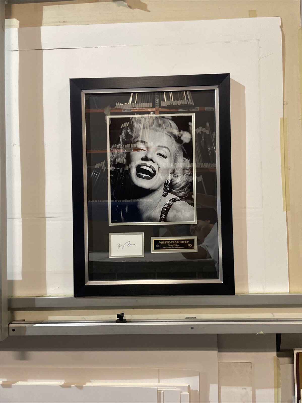 Marilyn Monroe Portrait Signed And Framed