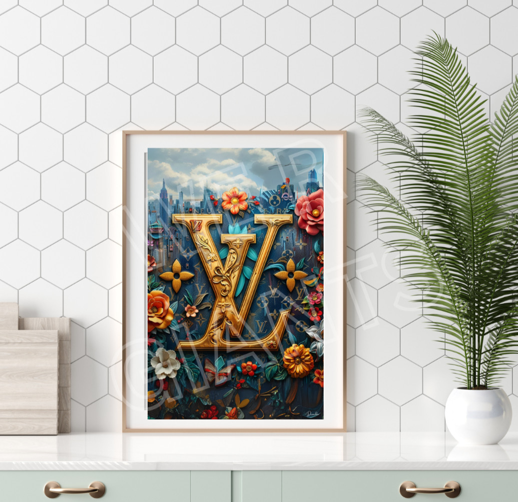 Luxury Louis Vuitton City Collection 11×17 Art Print