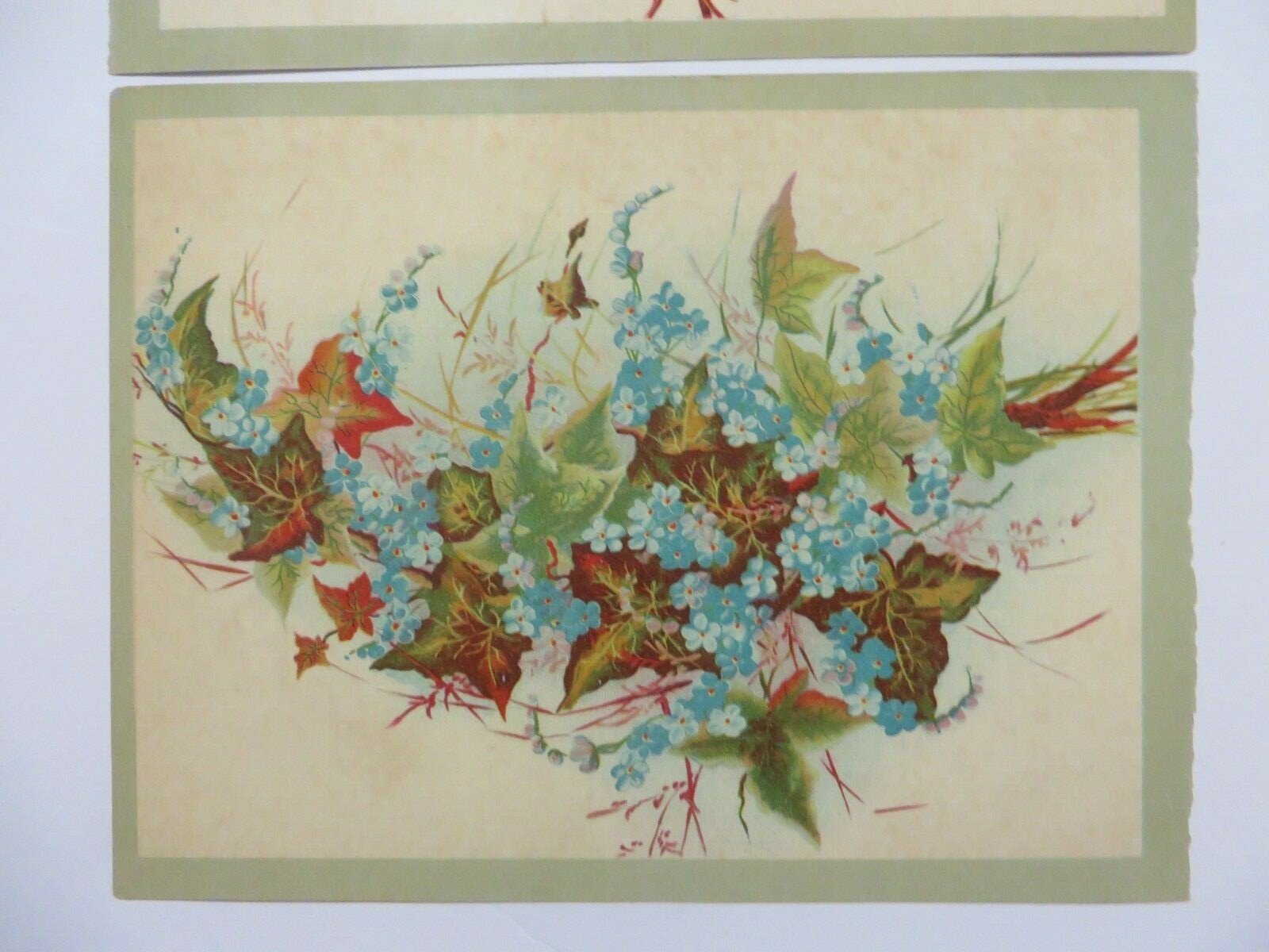 Vintage Early 1900’s Lot of Prints Lithos FLOWER BOUQUETS Flowers 9.5″ x 7.25″
