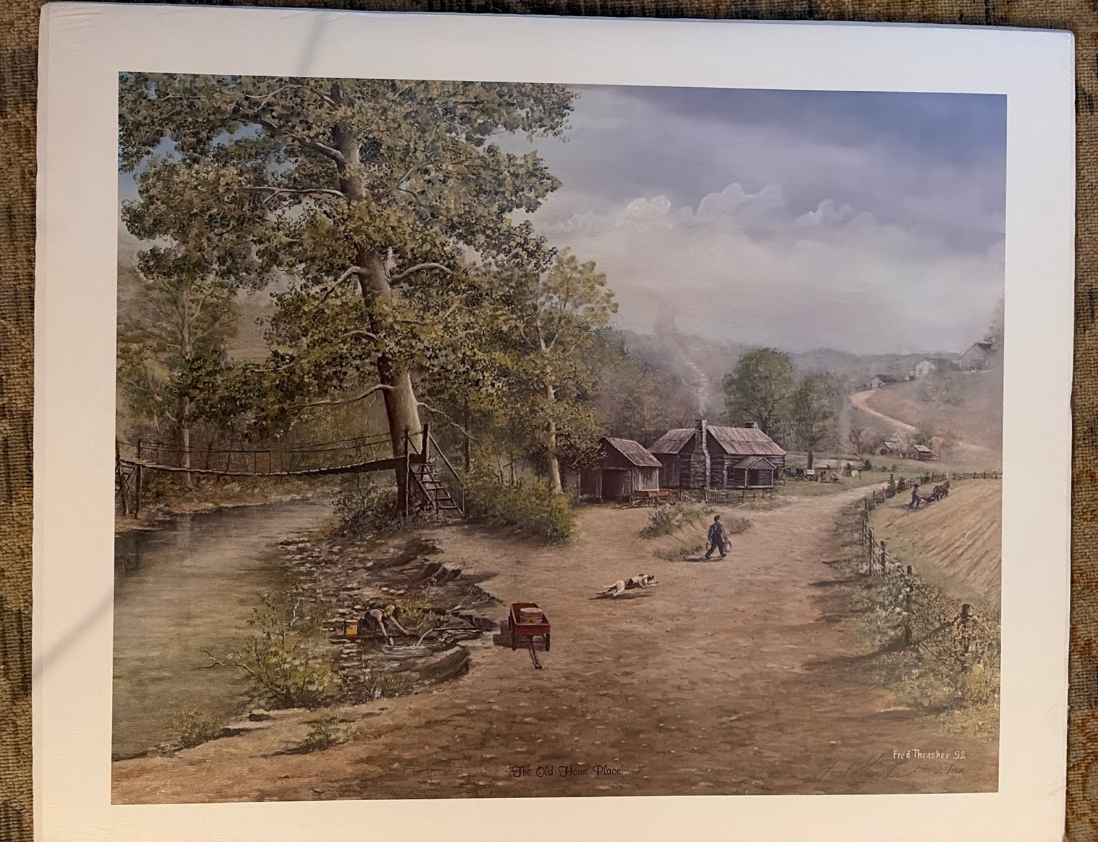 The Old Home Place by Fred Thrasher Limited Edition # 1402/1500 (20 x 16)