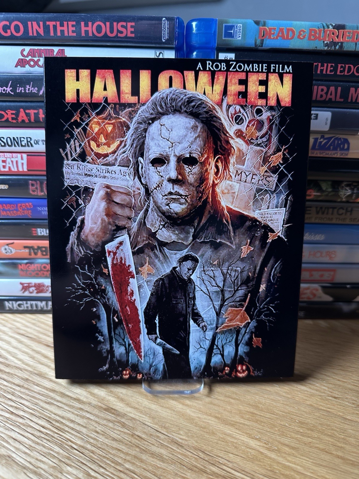 Rob Zombies’s Halloween (2007) Custom Slipcover 4K UHD / Blu Ray Case Size