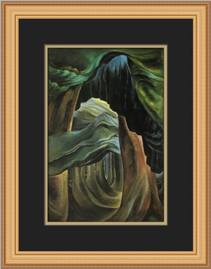 Emily Carr A Forest in British Columbia Custom Framed Print