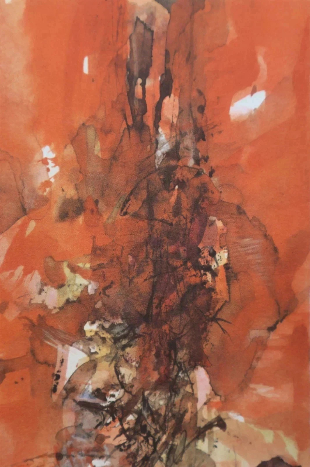 Zao Wou-Ki: The Volcano, Signed Engraving, 1966 #Chinese Art