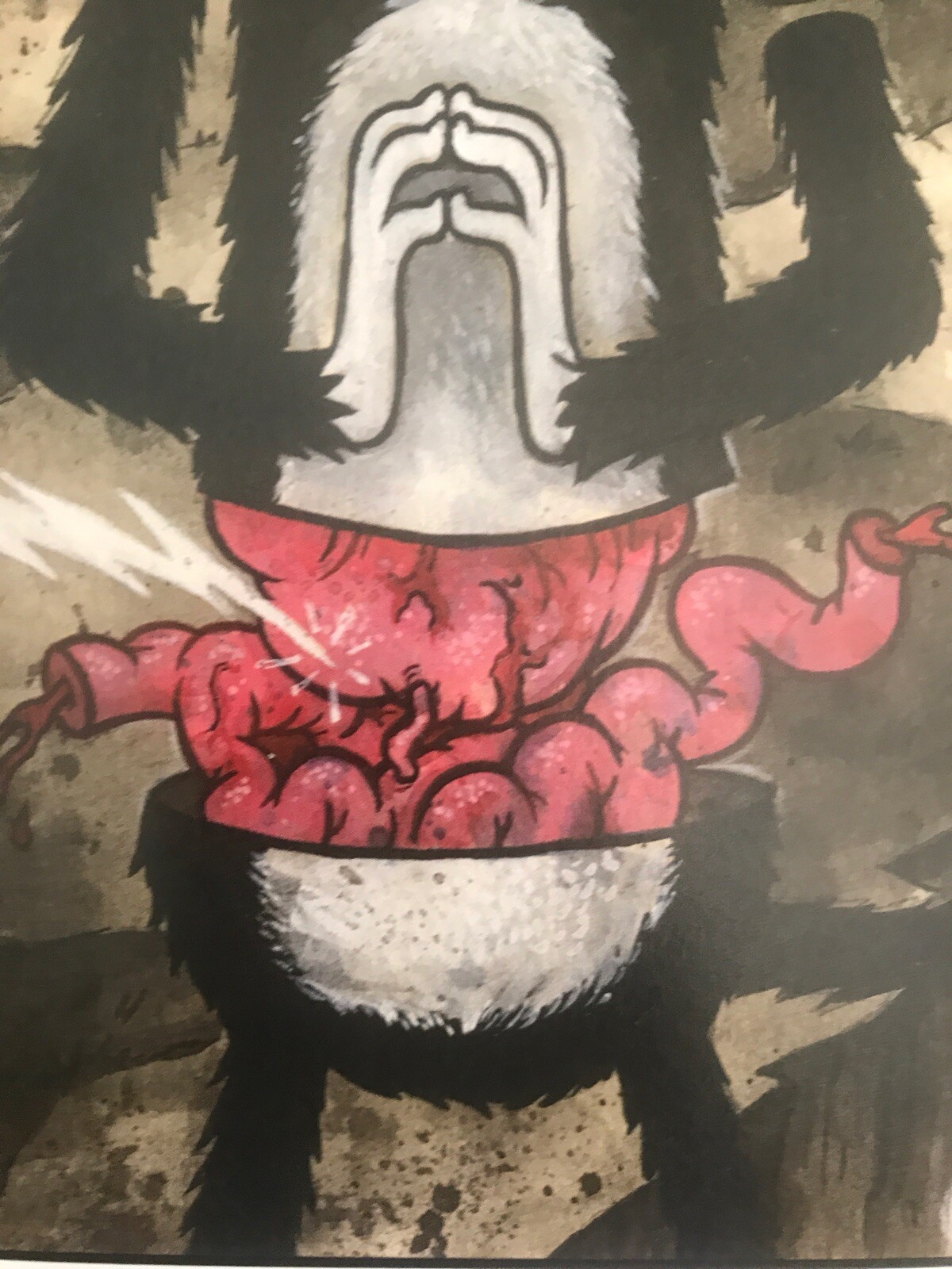 Hunger Pains 11×14 signed print By Frank Forte Pop Surrealism Betty Boop