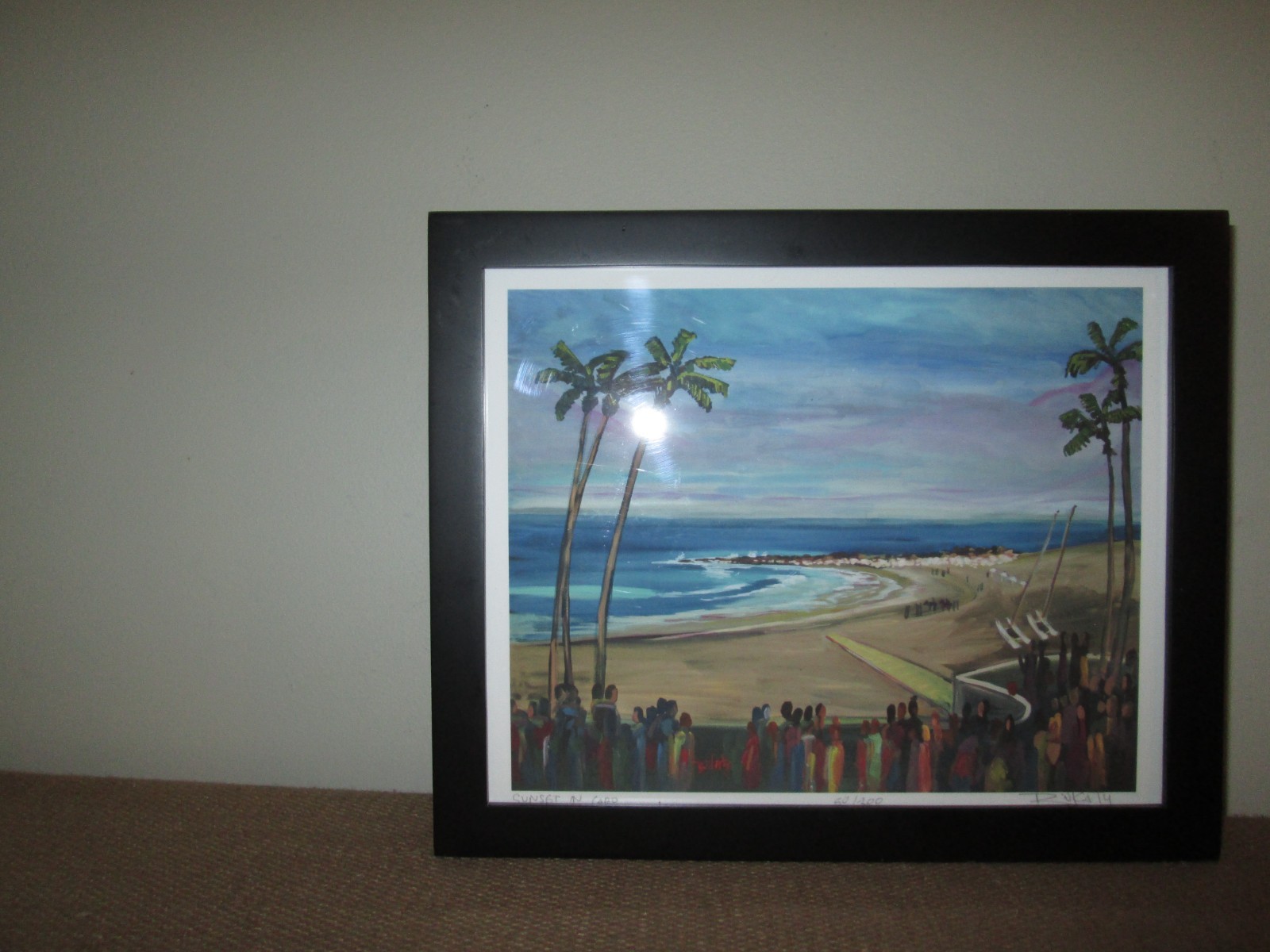 JOHN BUKATY Sunset in Cabo Numbered Framed and Signed 9.25″ x 11.25″ Art Print