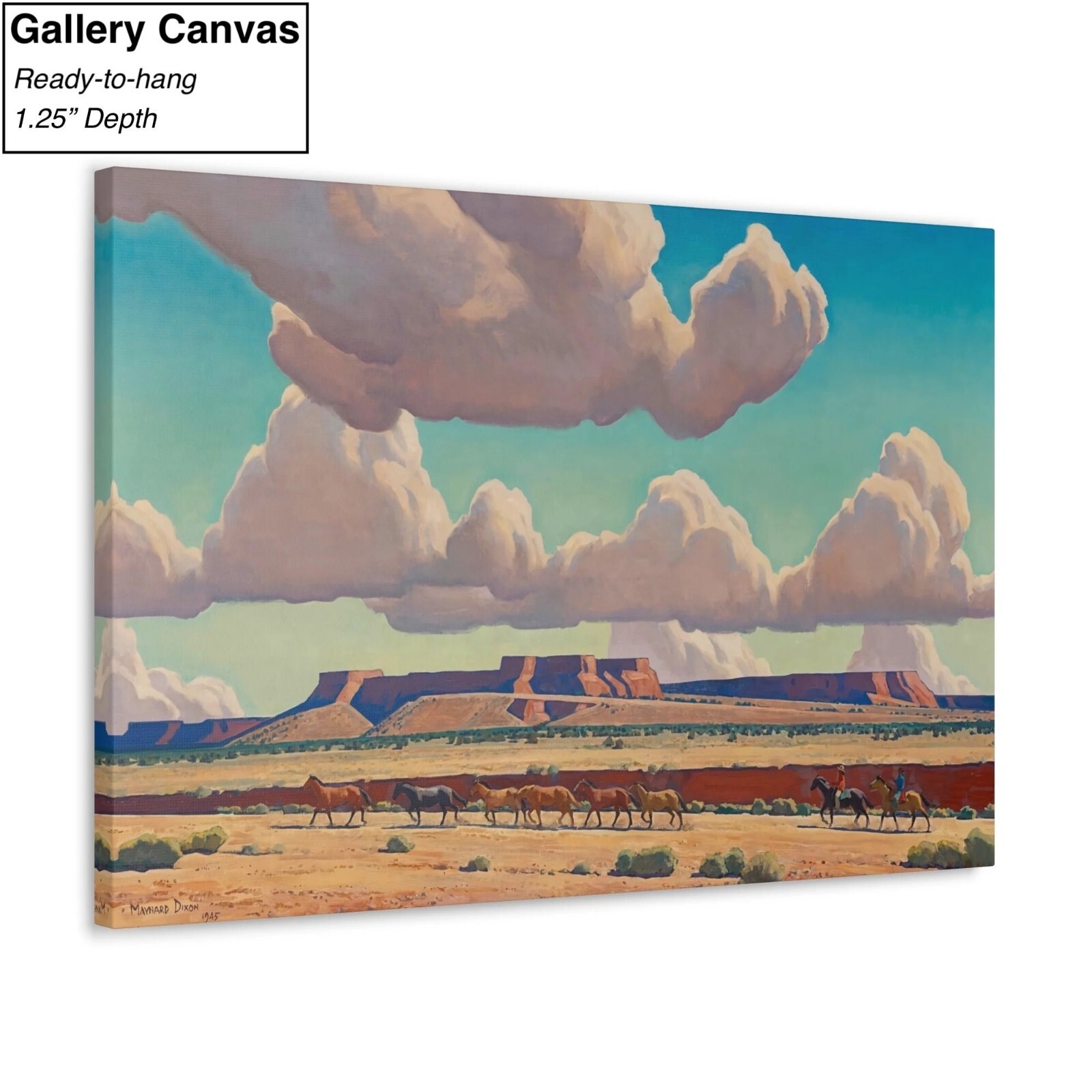 Maynard Dixon Wide Lands of the Navajo Canvas/Poster Wall Art