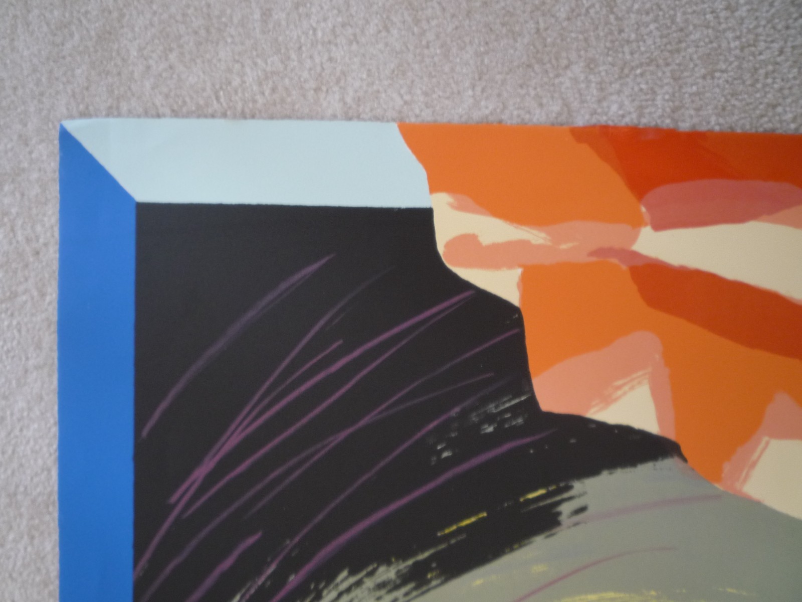 Jedd Garet Listed Artist “Orange Rocks” 46/50 Signed Lithograph Cirrus Editions