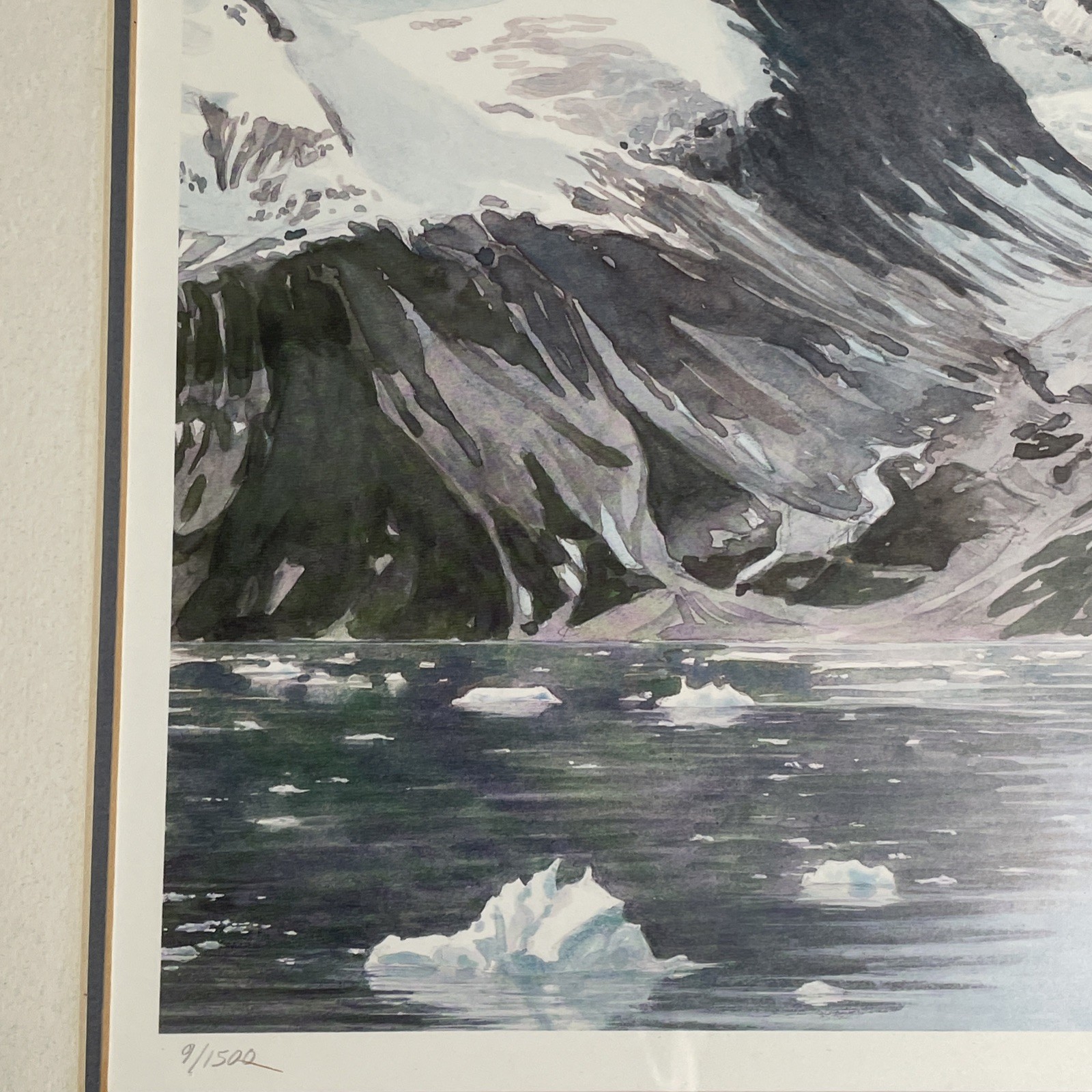 Alan H. Nakano SIGNED Print “ Icy Citadel John Hopkins Inlet” – Limited 9/1500
