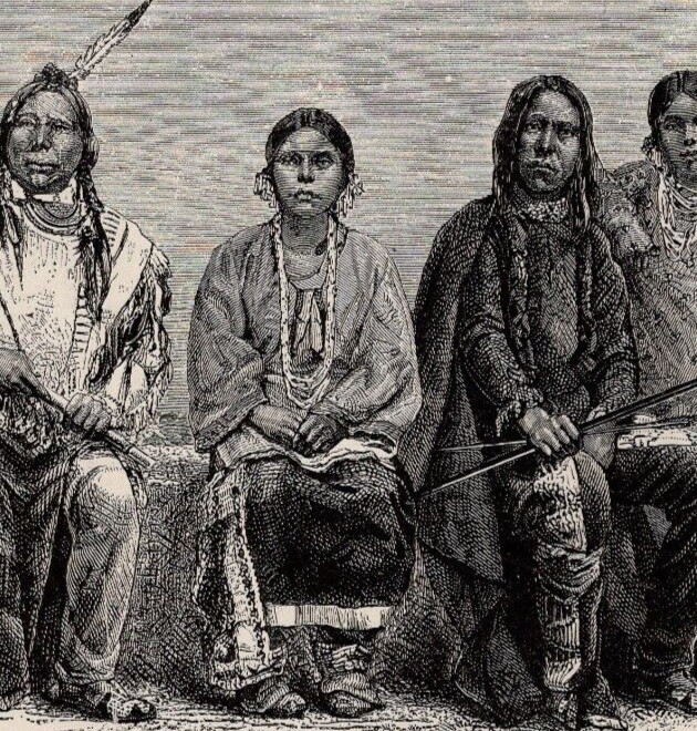 SIOUX INDIANS – Native Americans Rare Antique 1883 Woodcut Engraving w Video