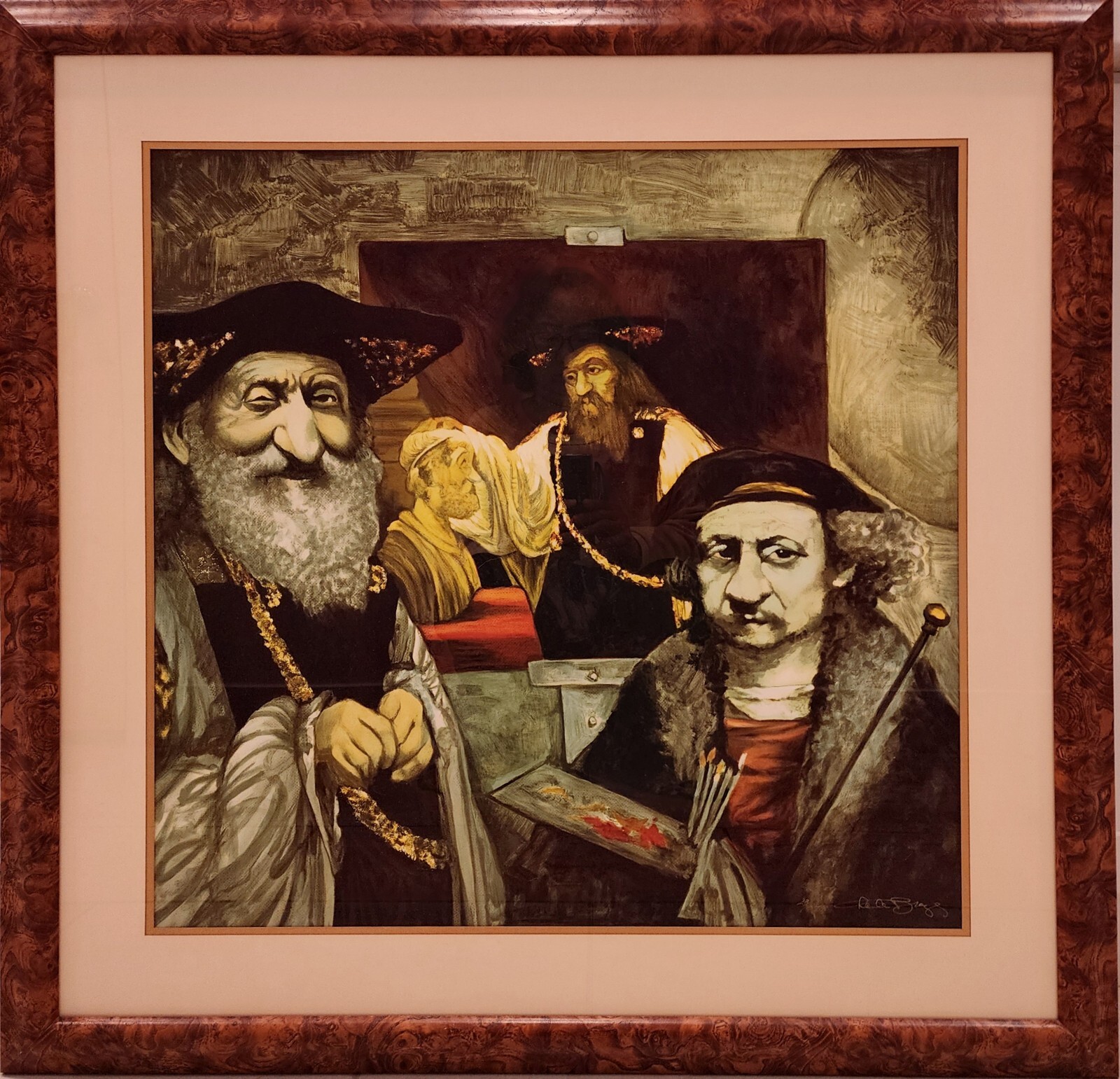 Charles Bragg PORTRAIT OF REMBRANDT, Signed & Numbered 23/300 Lithograph Art