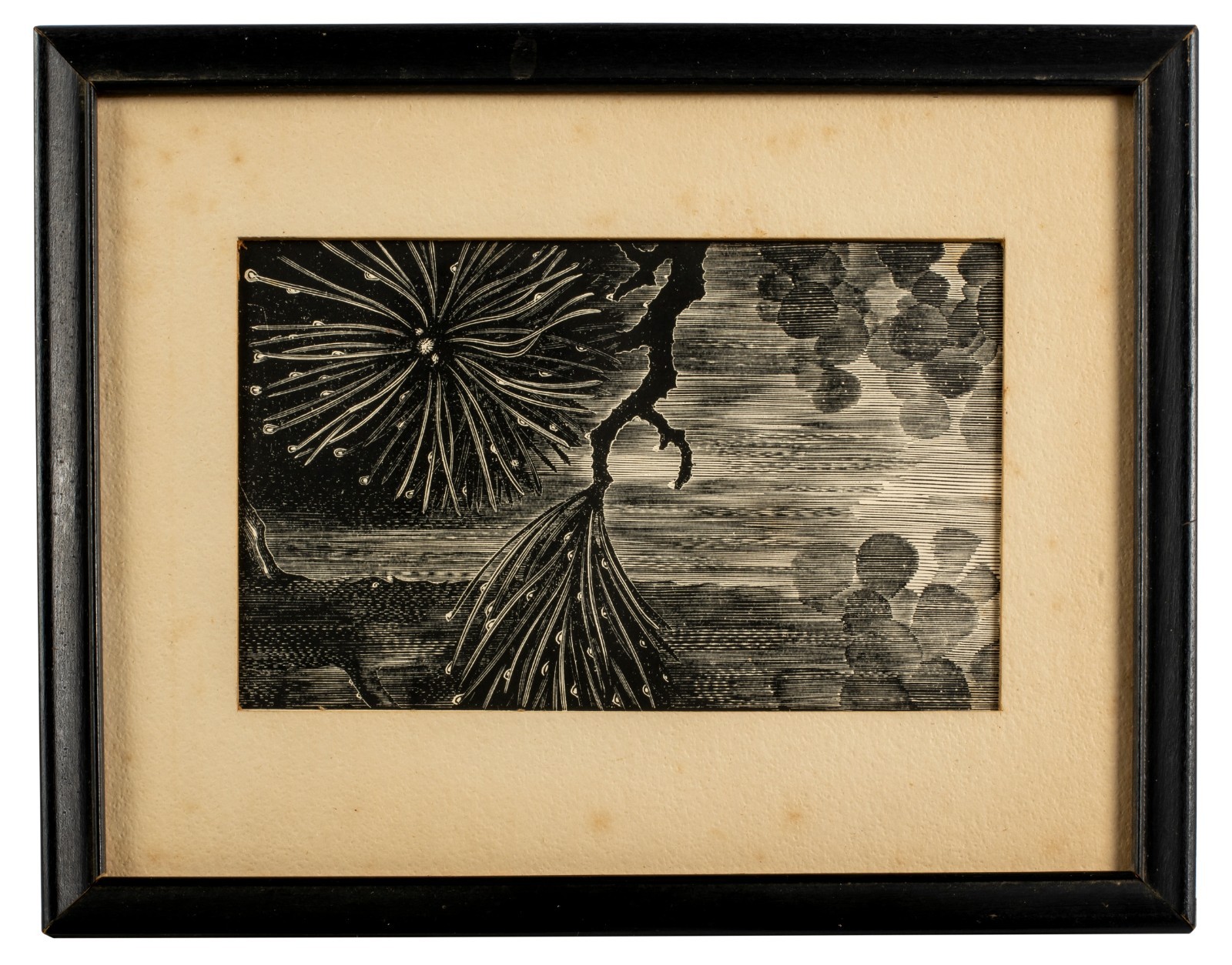 David Grose (1922-2016), “June”, Woodcut Engraving from Nature, Framed