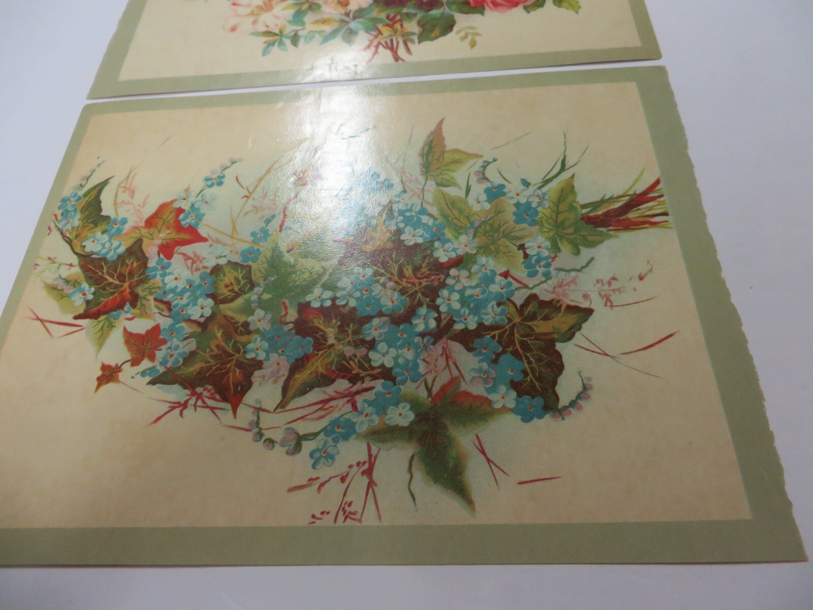 Vintage Early 1900’s Lot of Prints Lithos FLOWER BOUQUETS Flowers 9.5″ x 7.25″