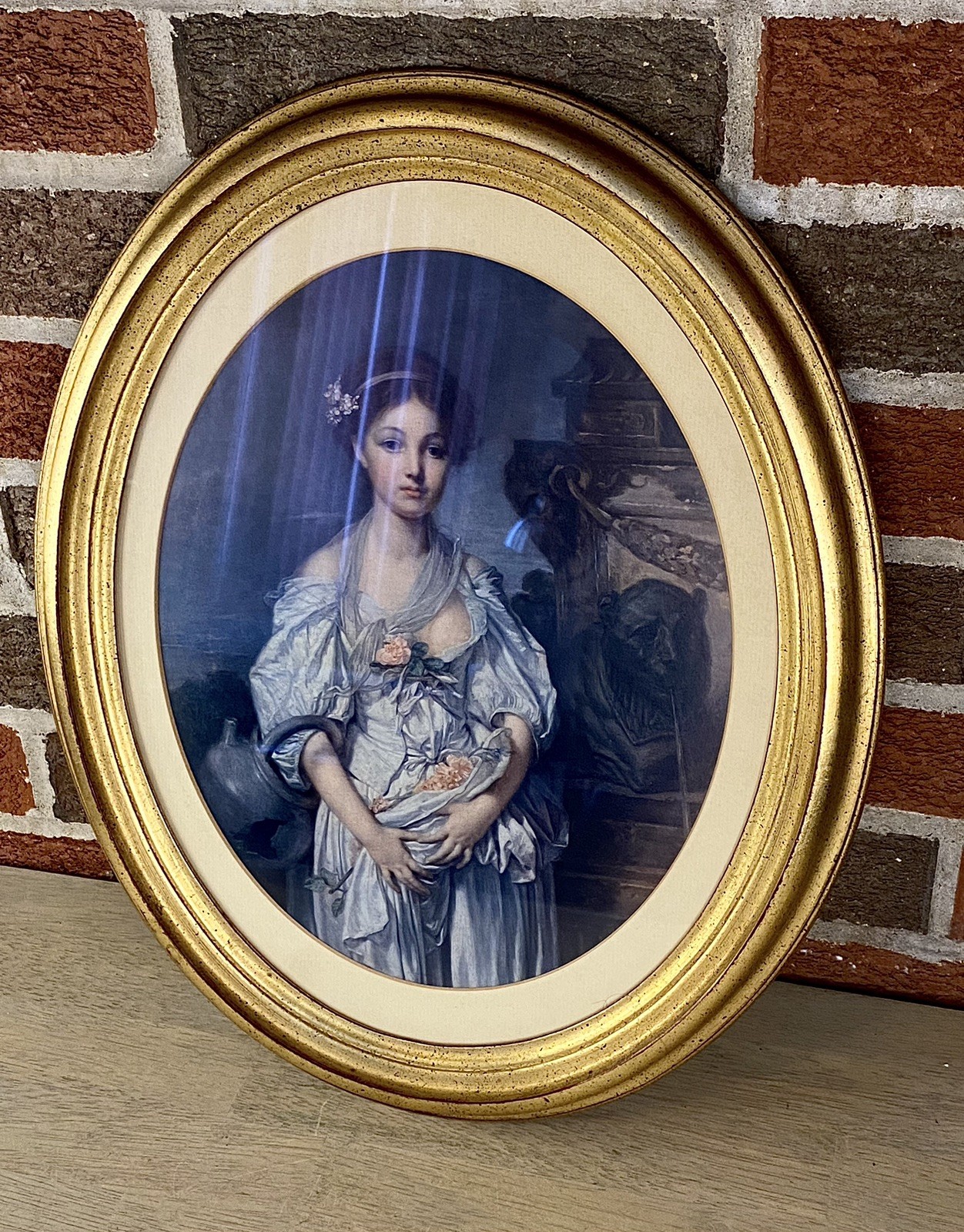 Gilt Framed Print – “The Broken Vessel” After Jean-Baptiste Greuze, Classic Art