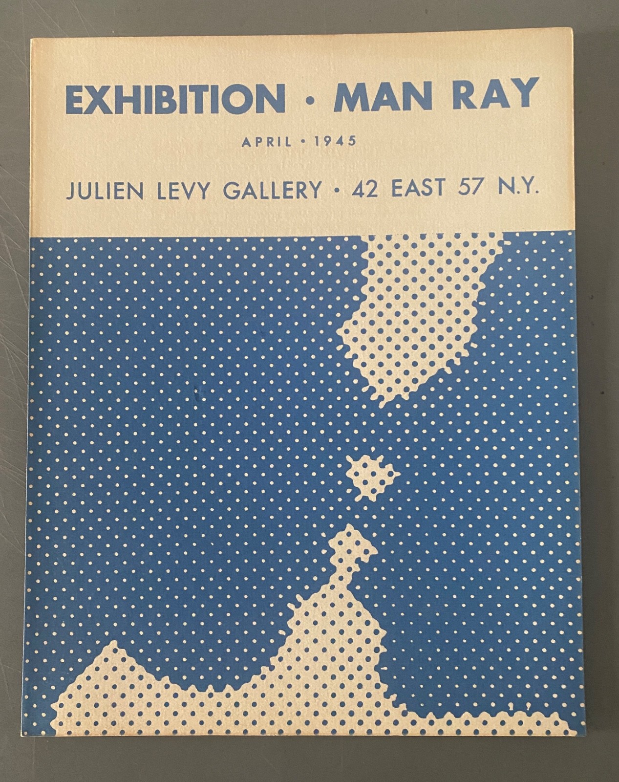 rare 1945 MARCEL DUCHAMP designed exhibition brochure MAN RAY – Julien Levy