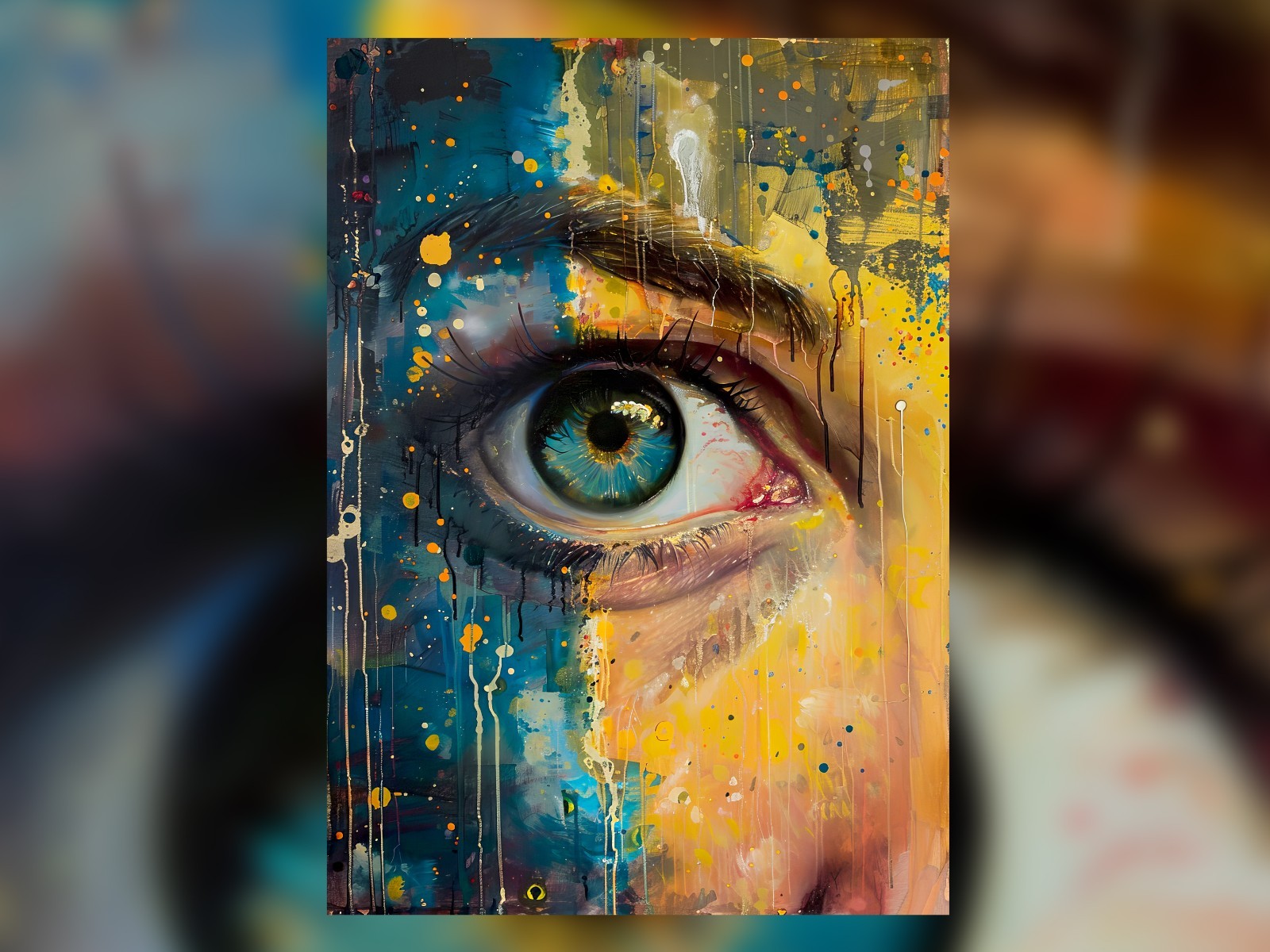 Abstract Eye | Print on Matte Paper | Modern Wall Art
