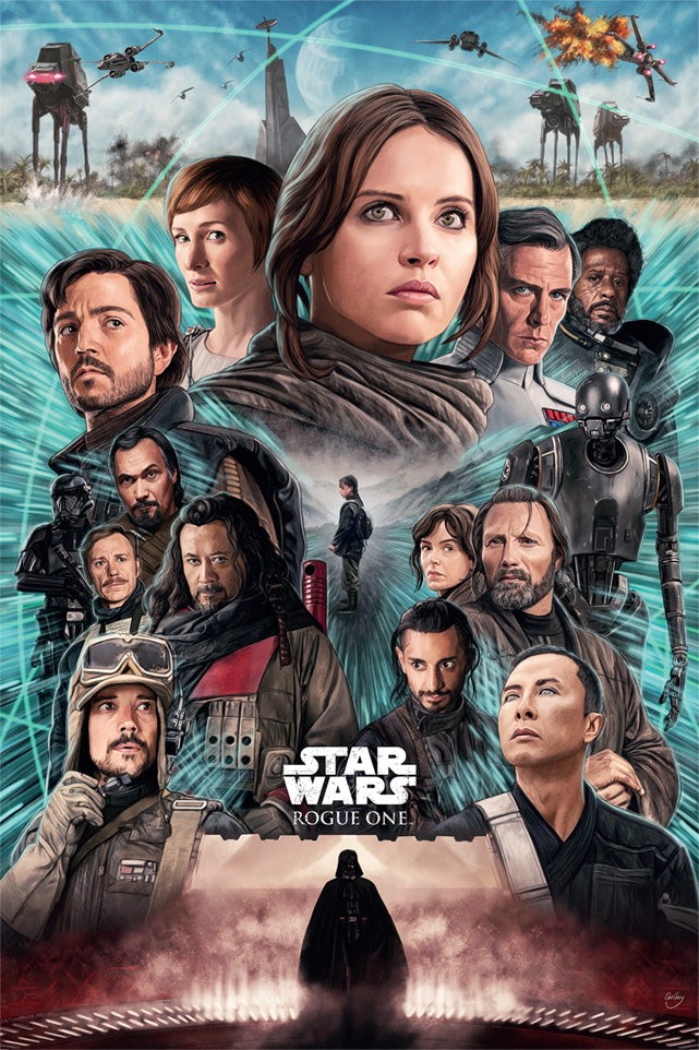 Star Wars Rogue One by Sam Gilbey Ltd Edition x/250 Movie Poster Print Mondo Art