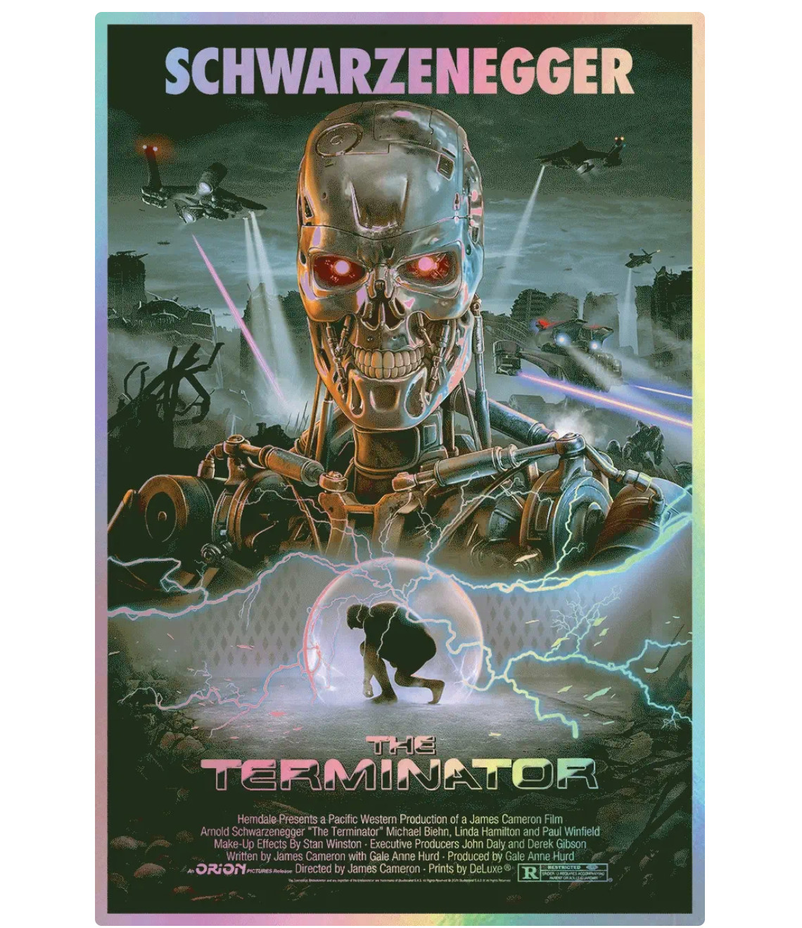 Pablo Olivera The Terminator Foil Variant AP /20 Poster Giclee Print 24×36 Mondo