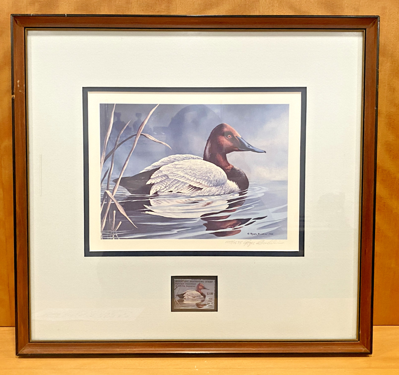 Roger Bucklin Duck Print 1983 Waterfowl Maryland Department of Natural Resources