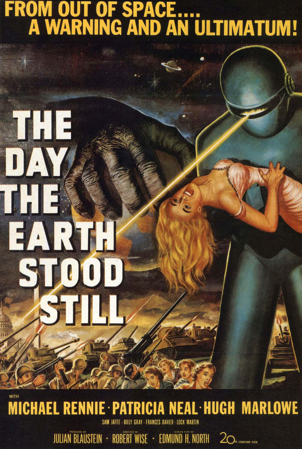The Day The Earth Stood Still Classic Sci-Fi Movie Poster – 12×18