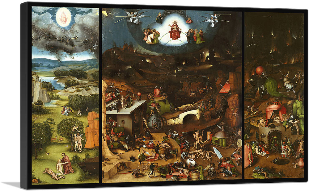 ARTCANVAS The Last Judgement 1482 Canvas Art Print by Hieronymus Bosch