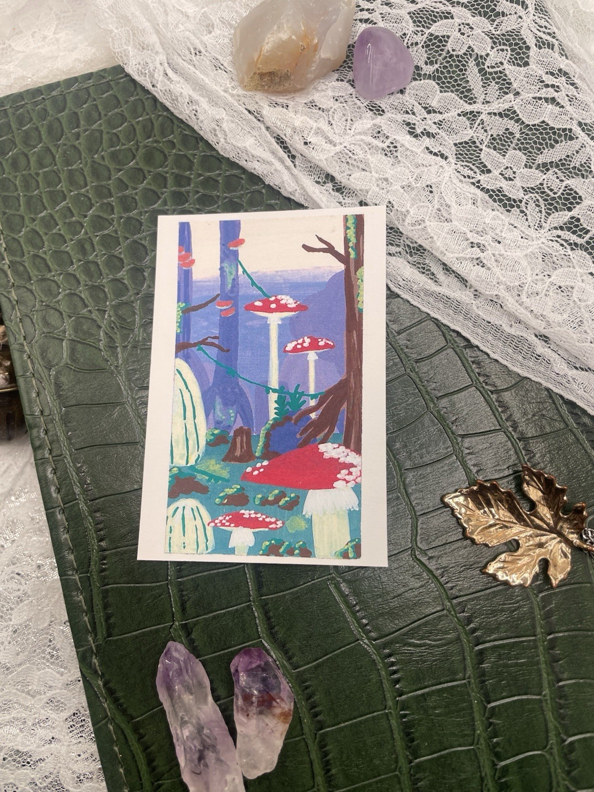 ACEO Edition | Mini Art Print | Mushroom Forest