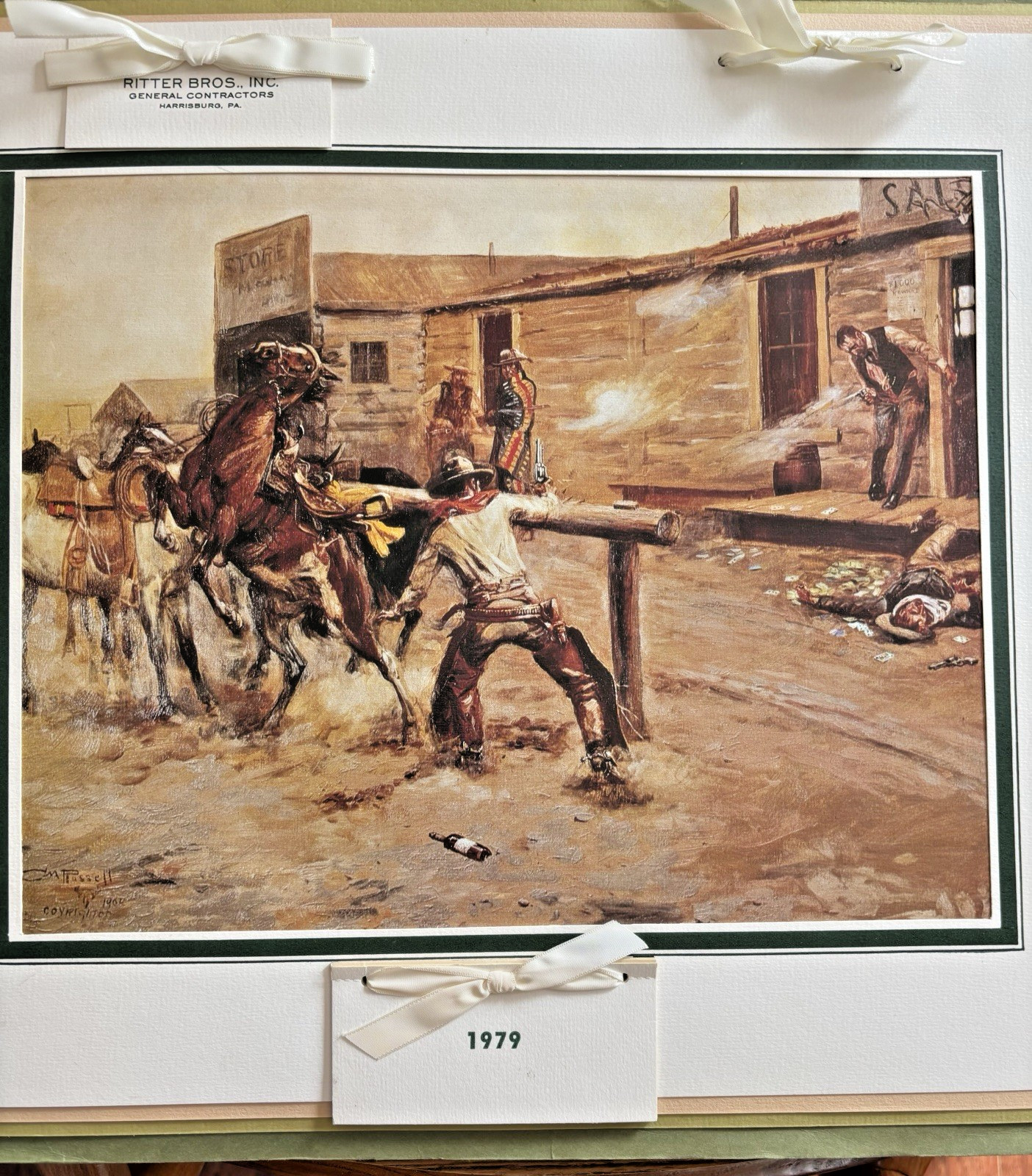 Charles Russell 1979 Calendar 19.5 x 18 C.M Russell