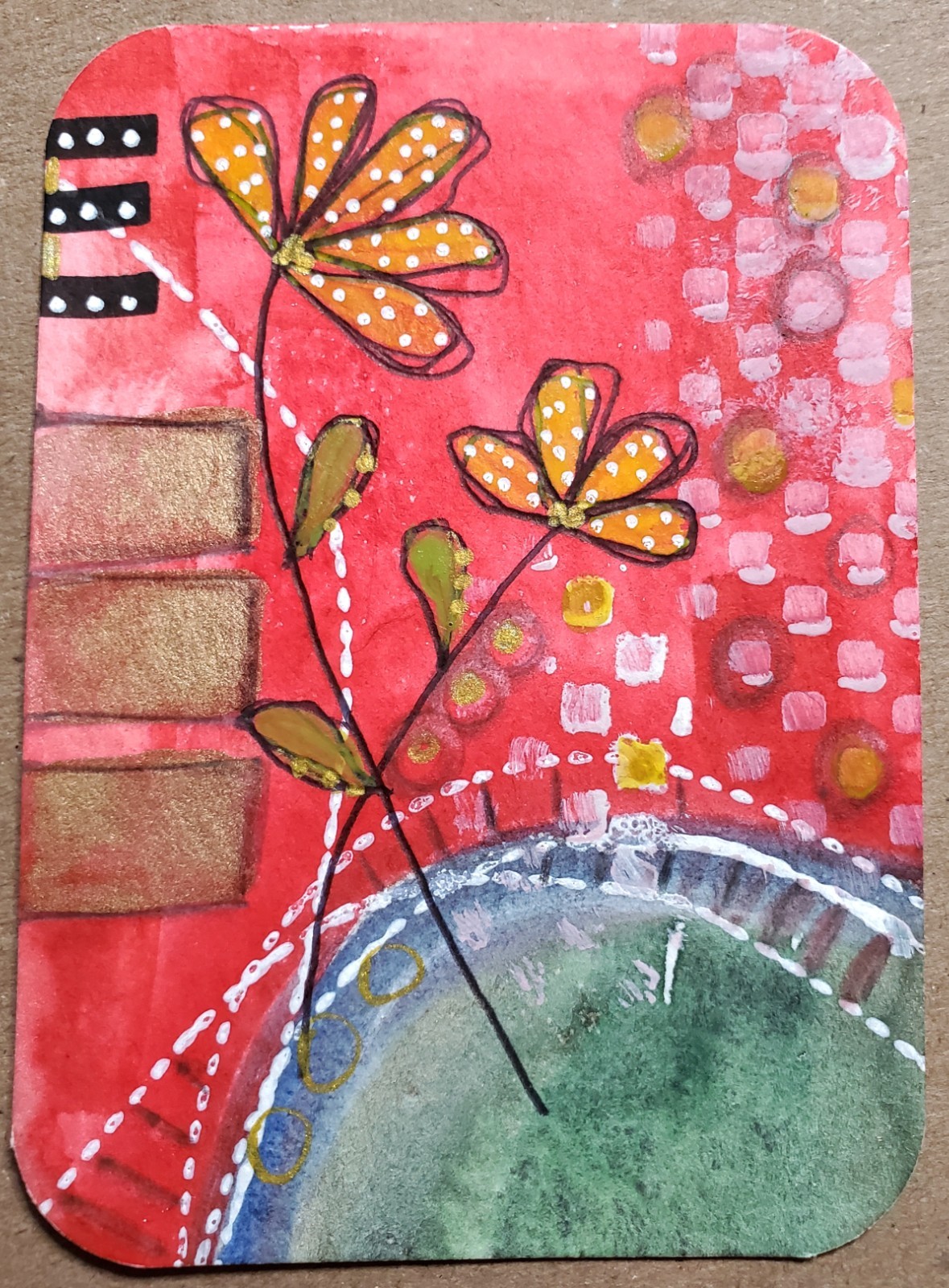 ACEO Original Watercolor Art 2.5″ x 3.5″ Numbered And Signed OOAK Mixed Media