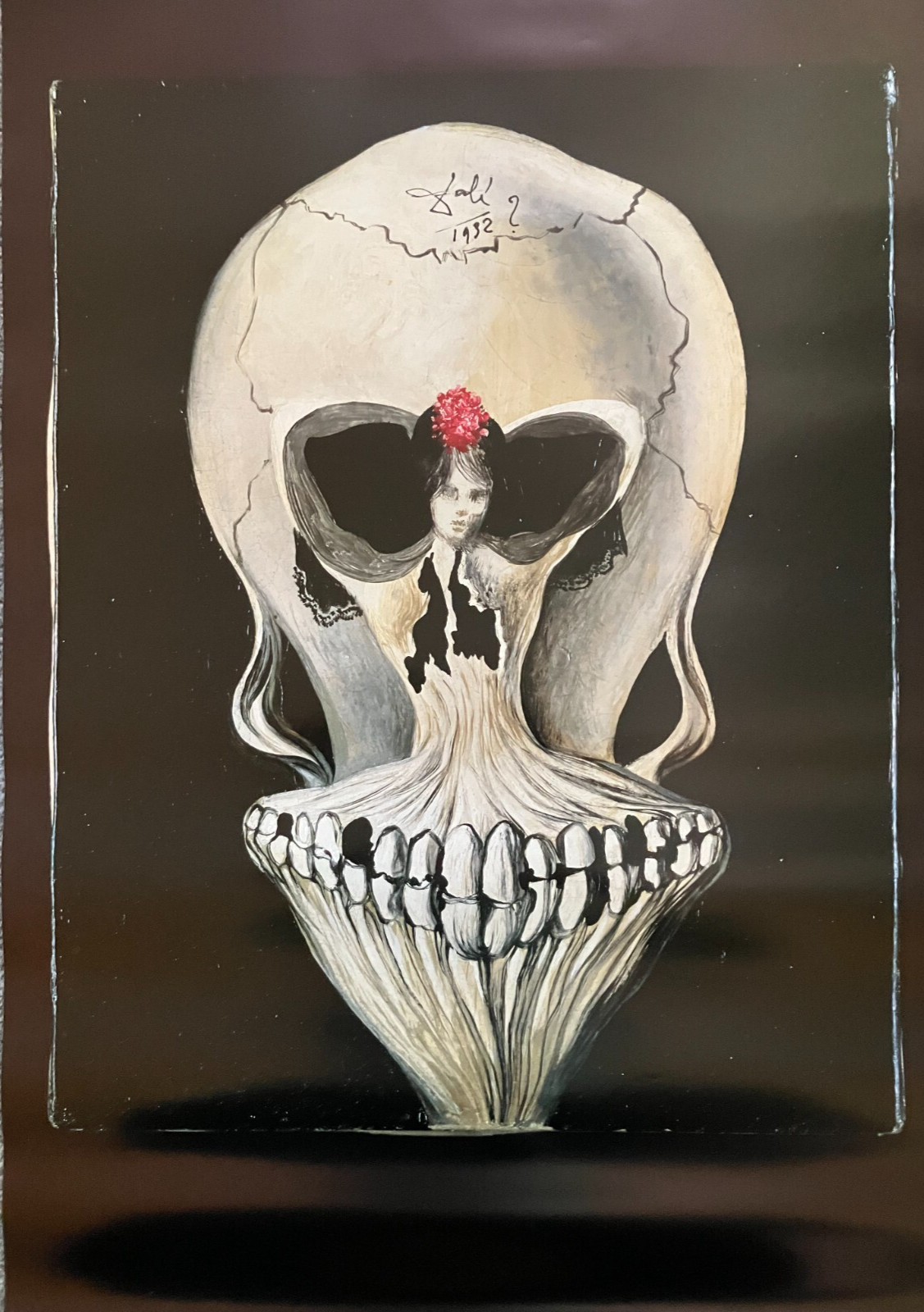 Poster: Vintage 2001, “Salvador Dali Ballerina in a Death’s Head” (Glossy Art)Ex