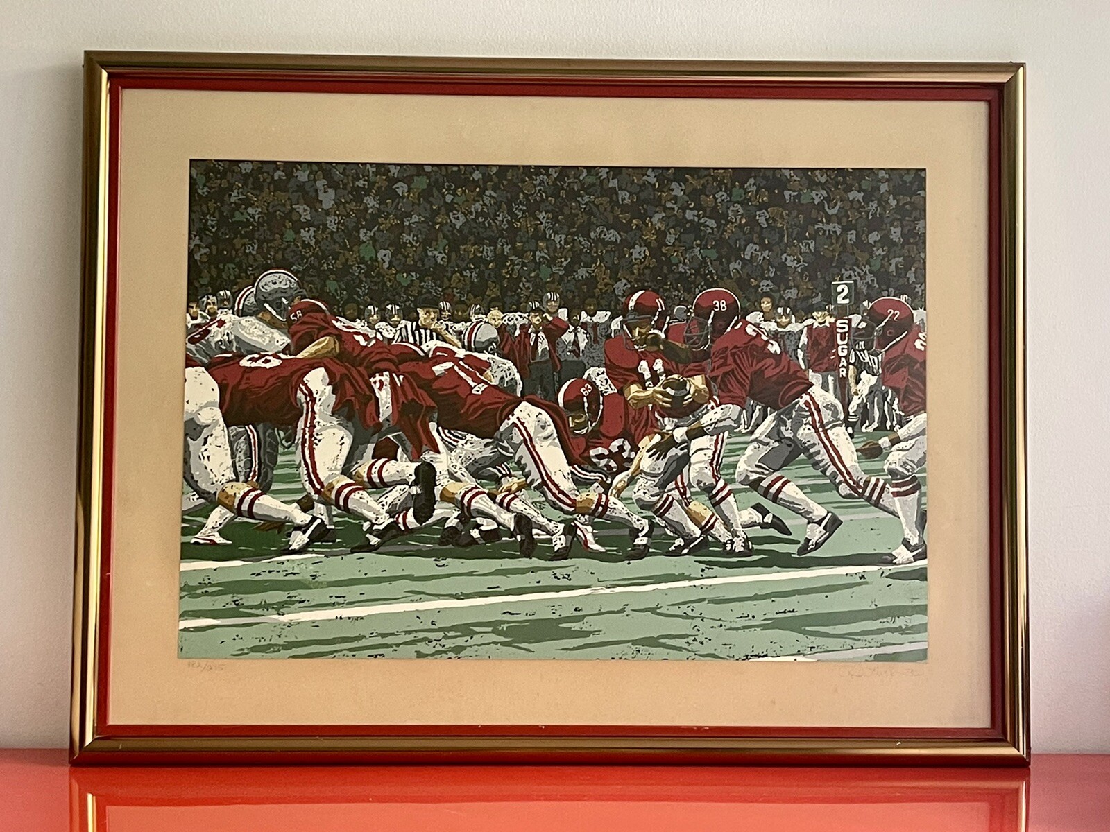 Alabama vs Ohio State Sugar Bowl 1978 Signed LE Serigraph RICK RUSH $5000 MSRP