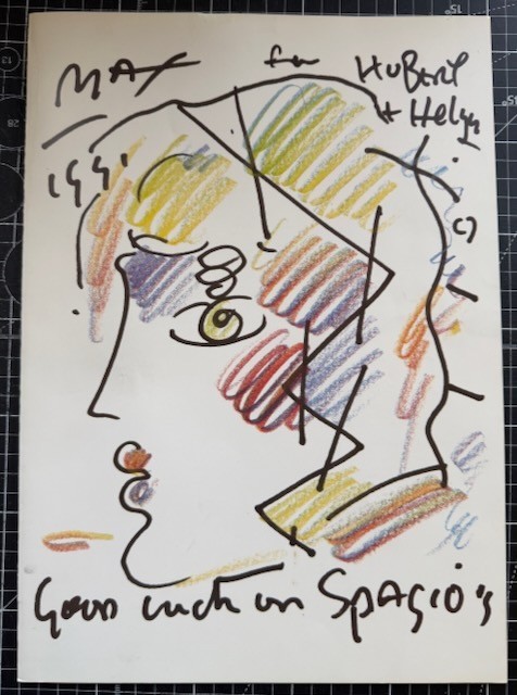 Vintage Peter Max Spagio’s Restaurant Menu Columbus OH 1970’S 9.75X13.75 Inches