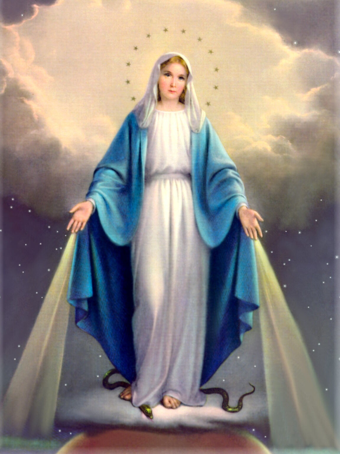 Our Lady of Grace 8×10 Color Print NEW! Catholic Faith Virgin Mary #1