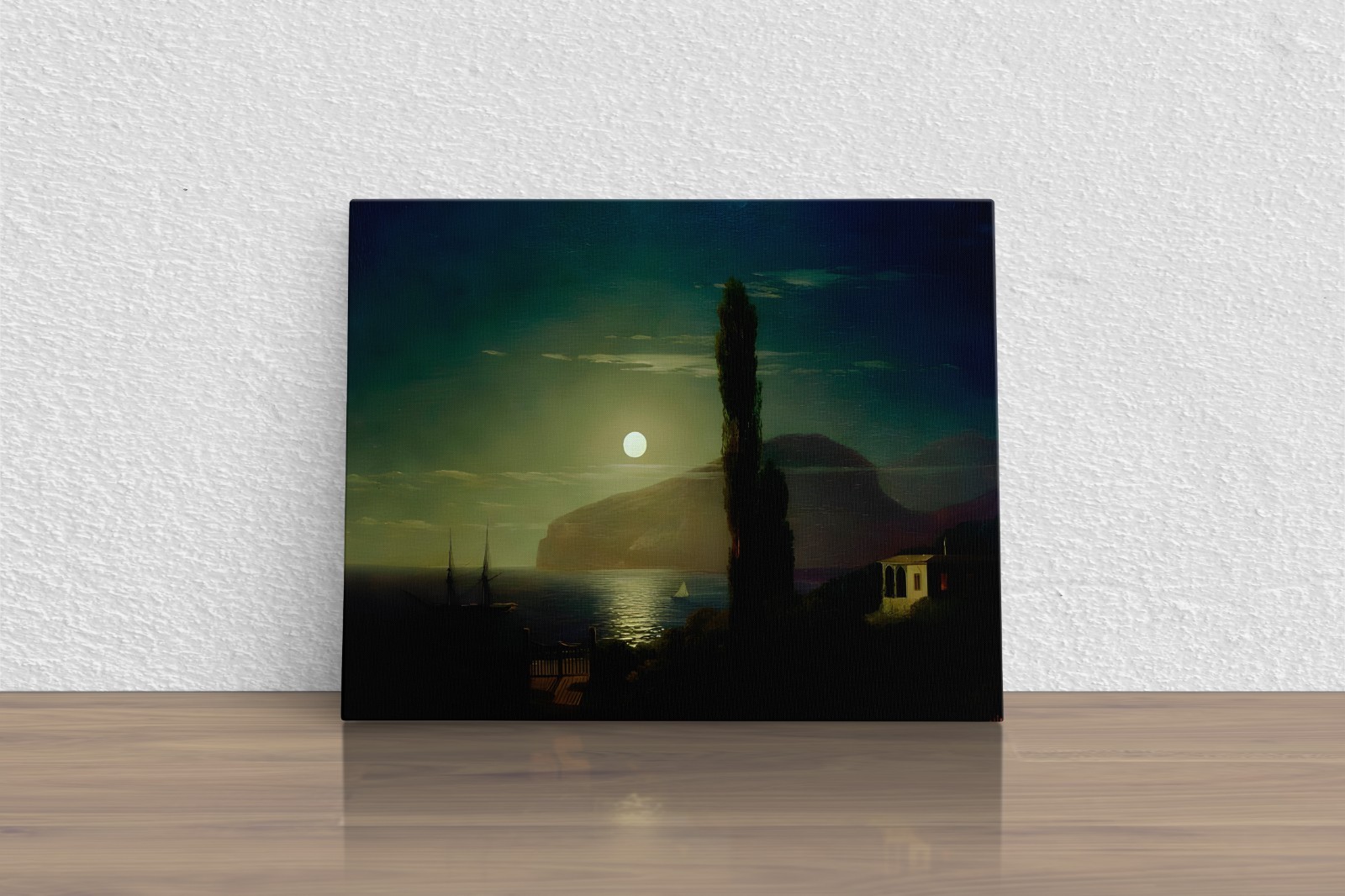 Ivan Aivazovsky”Moonlit Night in the Crimea” Canvas Print Wall Art Home Decor
