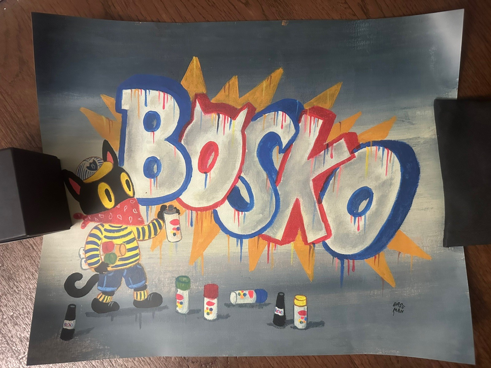 OFF THE MENU SIGNED limited letterpress print American artist Gary Baseman