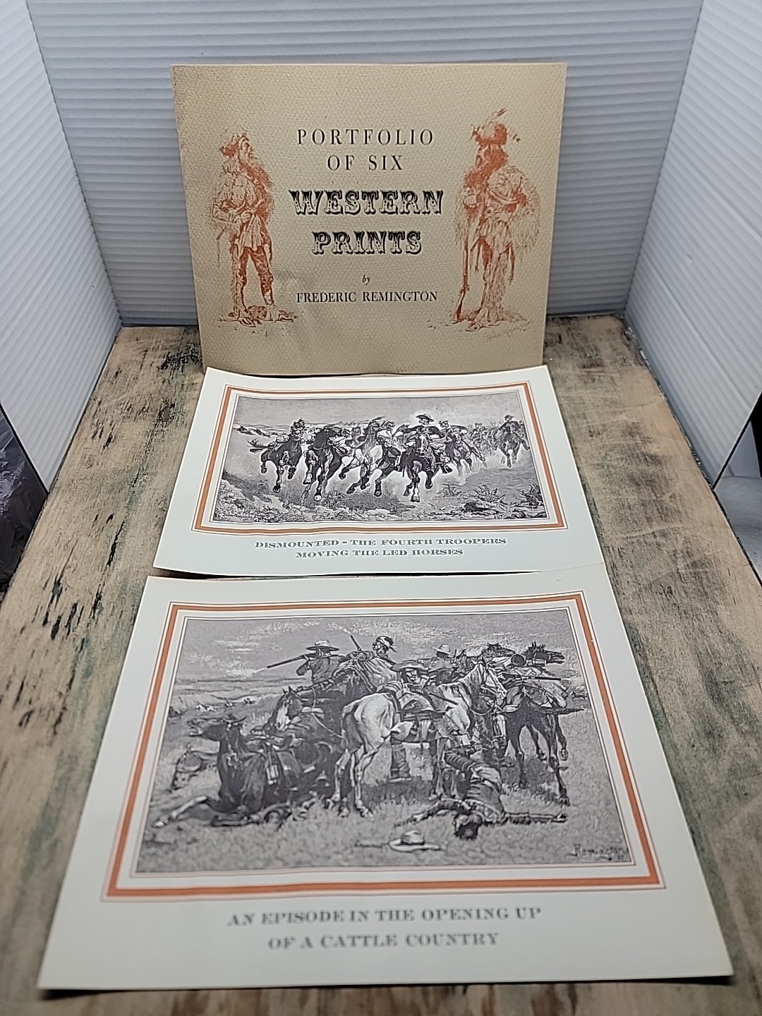 Frederic Remington Portfolio of 6 Western Prints-No. 1K 424 Very Good /0426-bl5