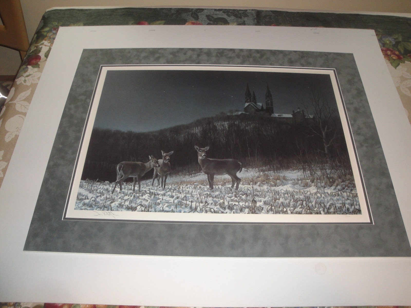 Don Kloetzke Midnight at Holy Hill – Deer and Church