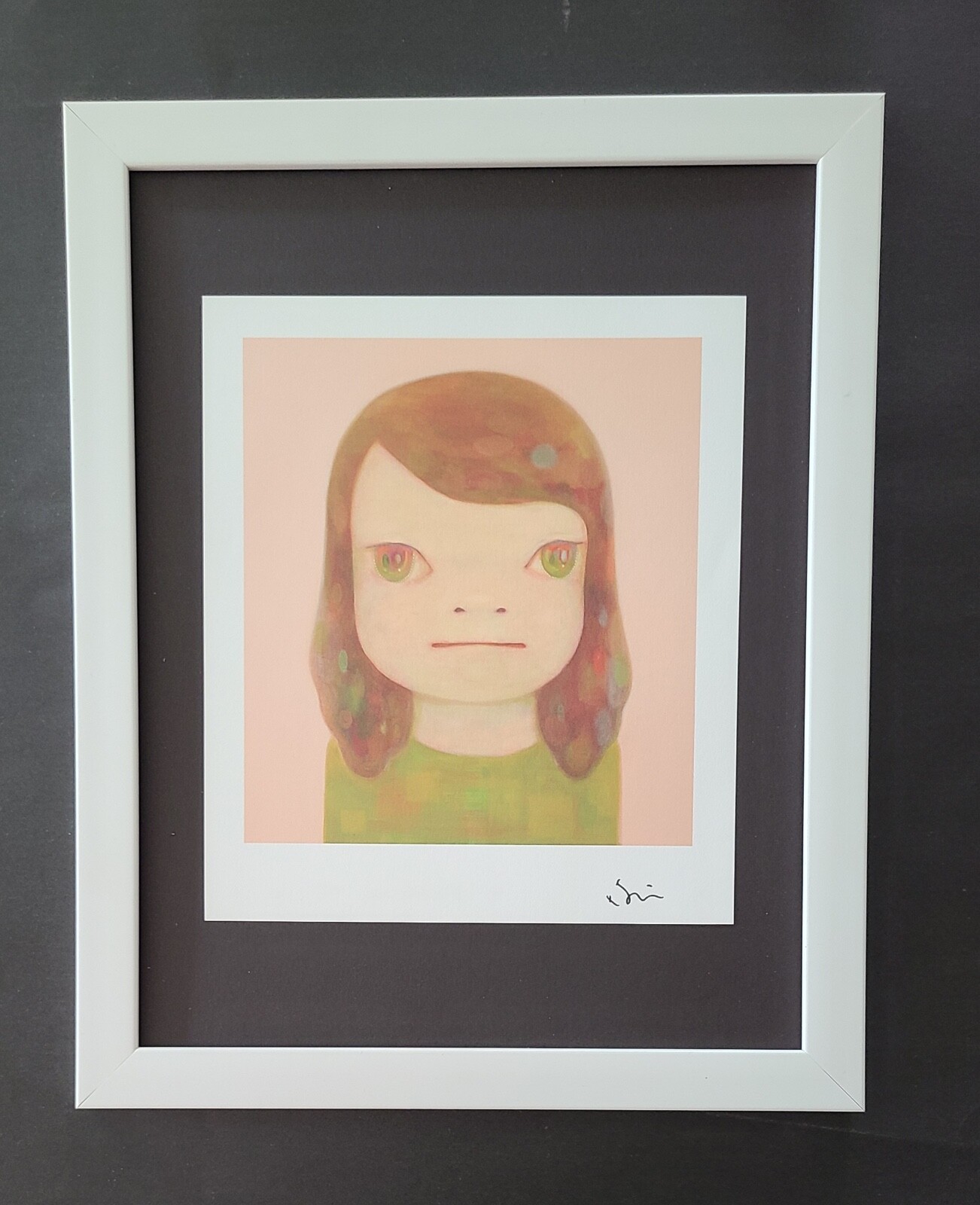 Yoshitomo Nara Signed Contemporary Print from Tokyo Framed Japan Pop Art