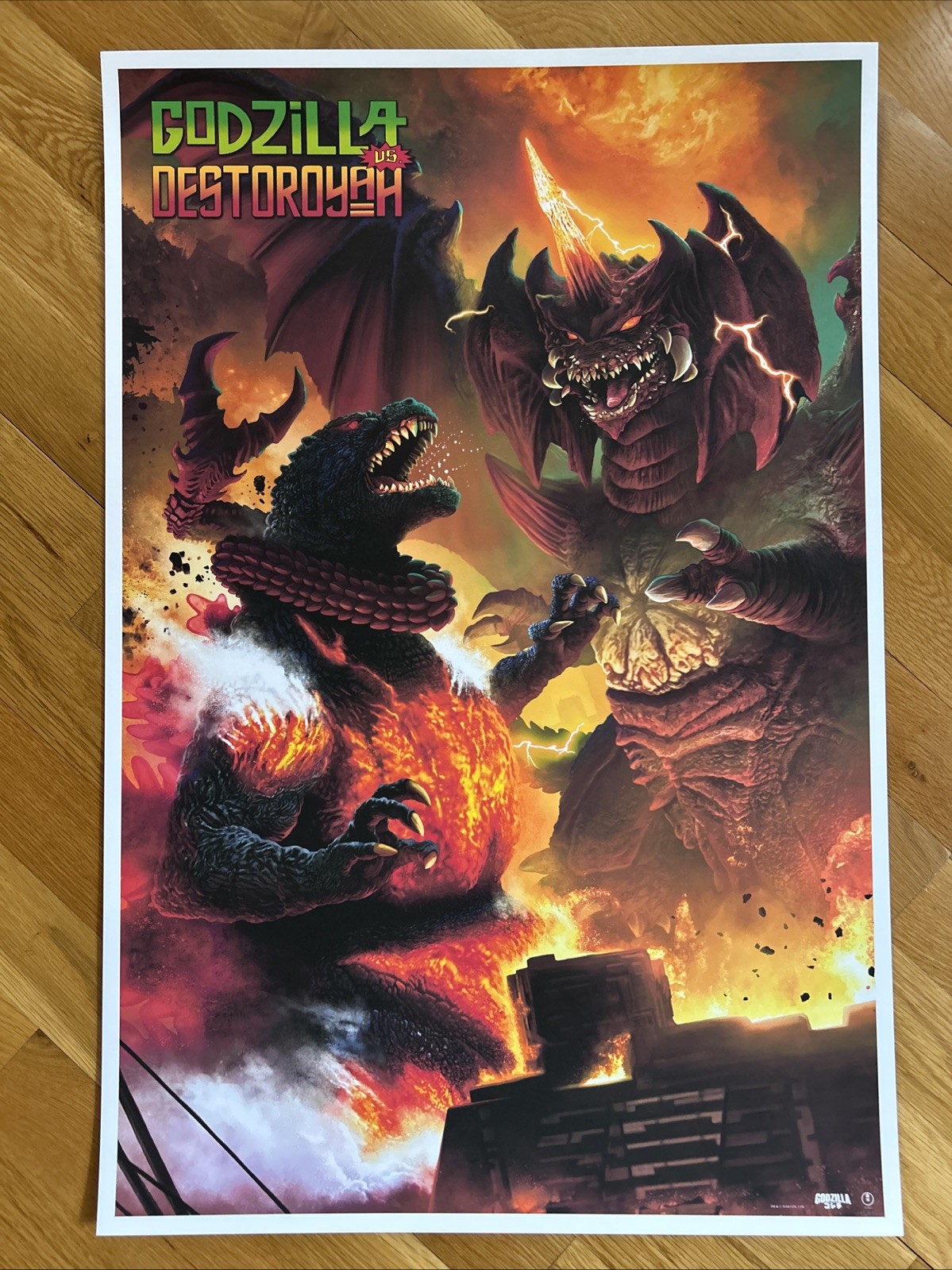 Godzilla vs. Destroyah – Giclee Print Pablo Olivera 24×36 x/100 BNG ISH TOHO