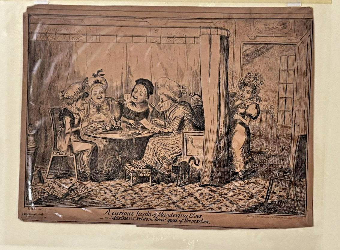 1835 George Cruikshank Etching A Curious Junto of Slandering Elves Print