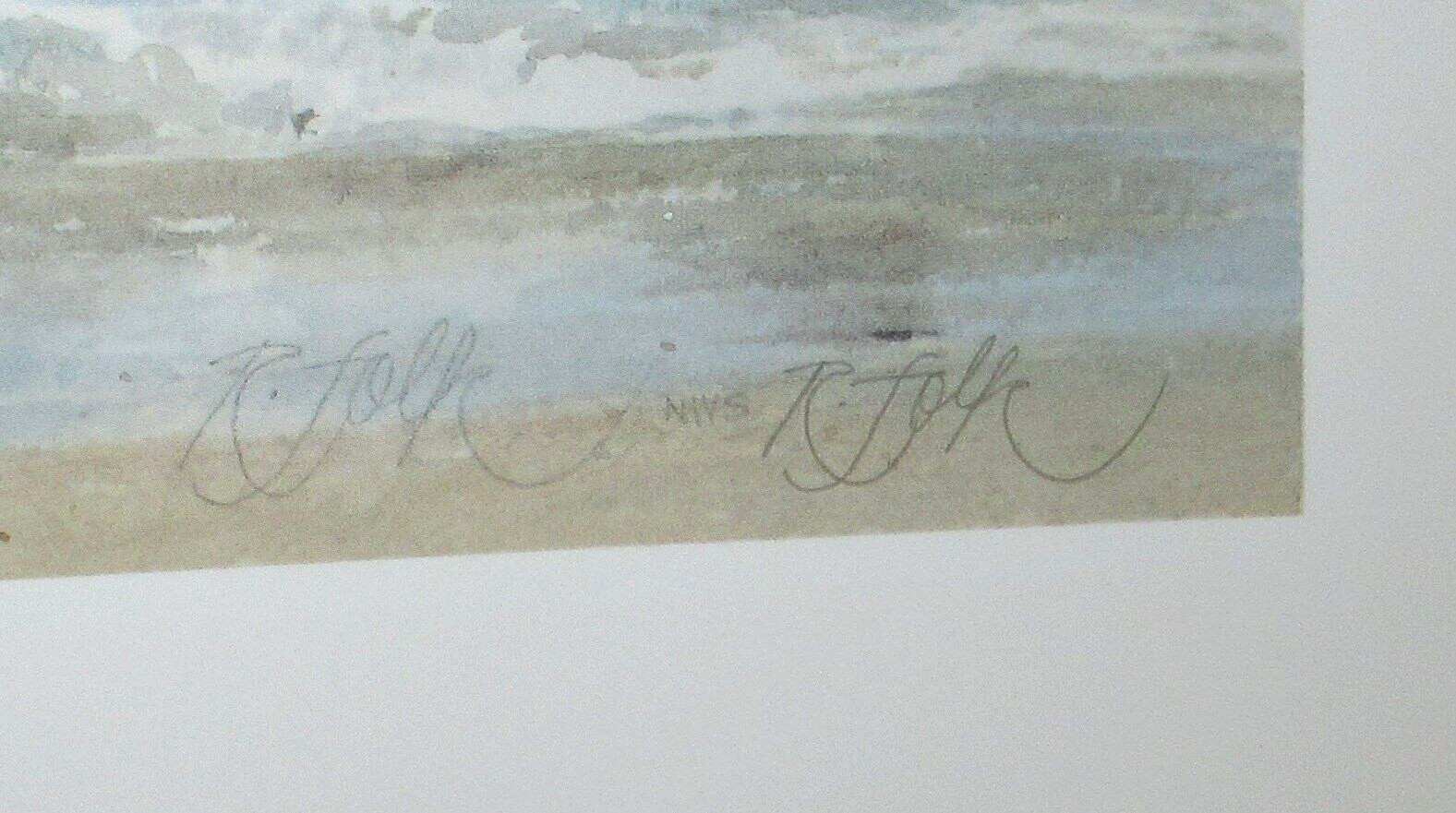 ROGER FOLK “WHEN WE WERE YOUNG” HAND SIGNED IN PENCIL OFFSET LITHOGRAPH