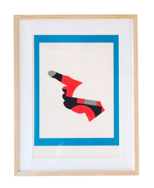 Kumi Sugai Portrait D 1976 Signed Lithograph Print 19.6×14.9 in Modern Abstract