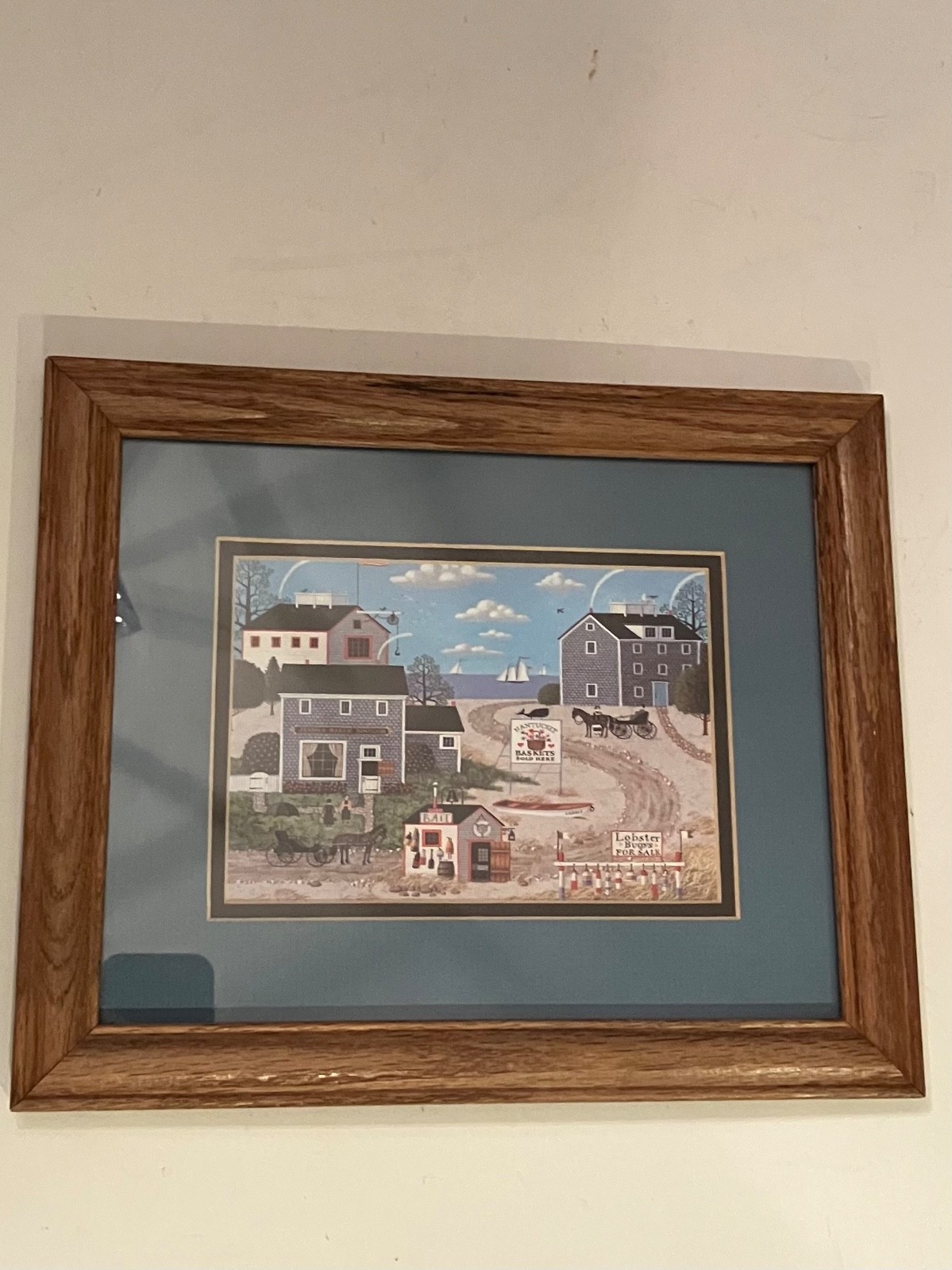 Charles Wysocki “Nantucket Breeze” print by the picture peddler 11.5 x 9.5 frame