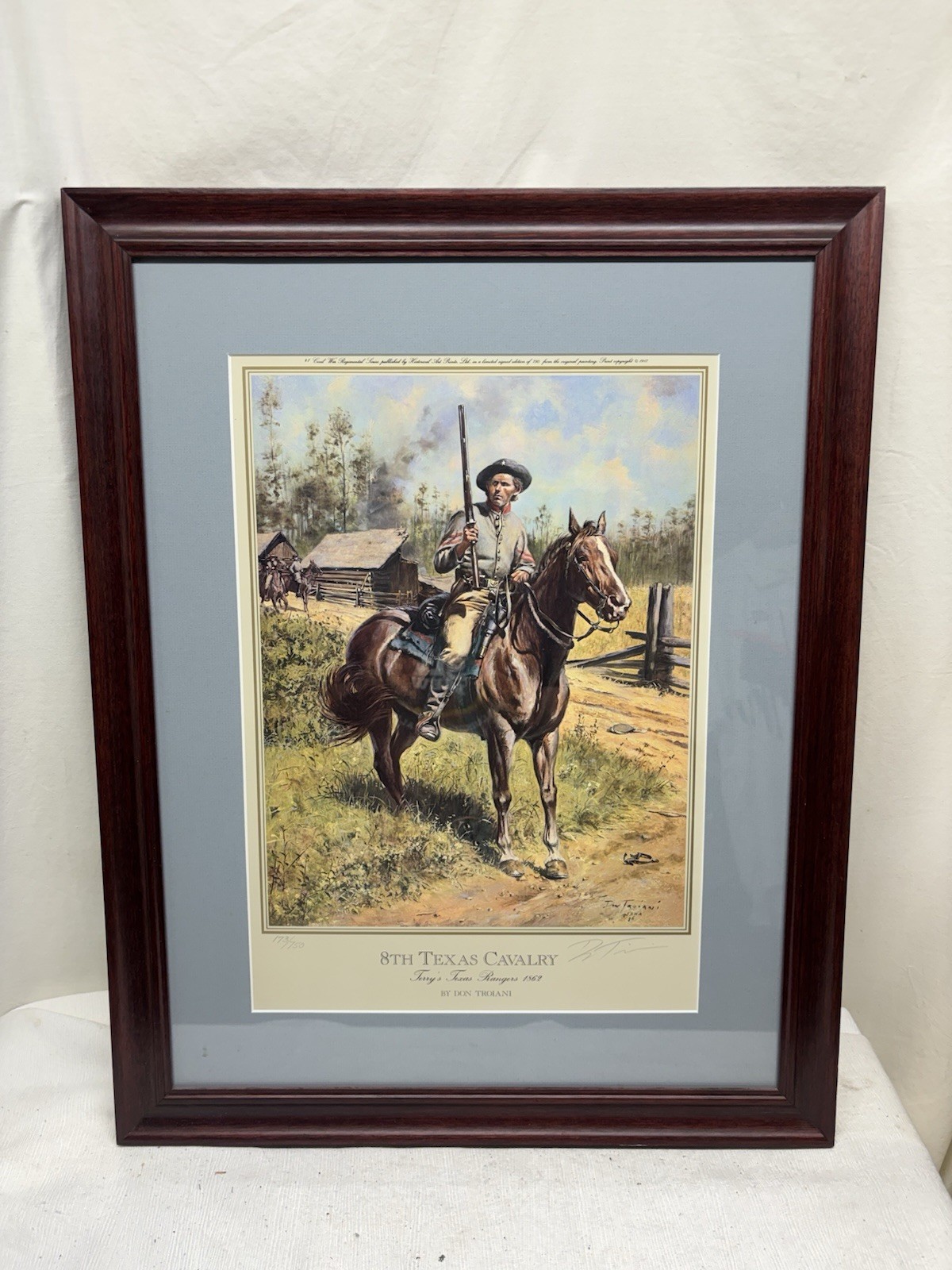 8th Texas Cavalry, Terry’s Texas Rangers, Don Troiani #173/750 Ready To Hang!!!